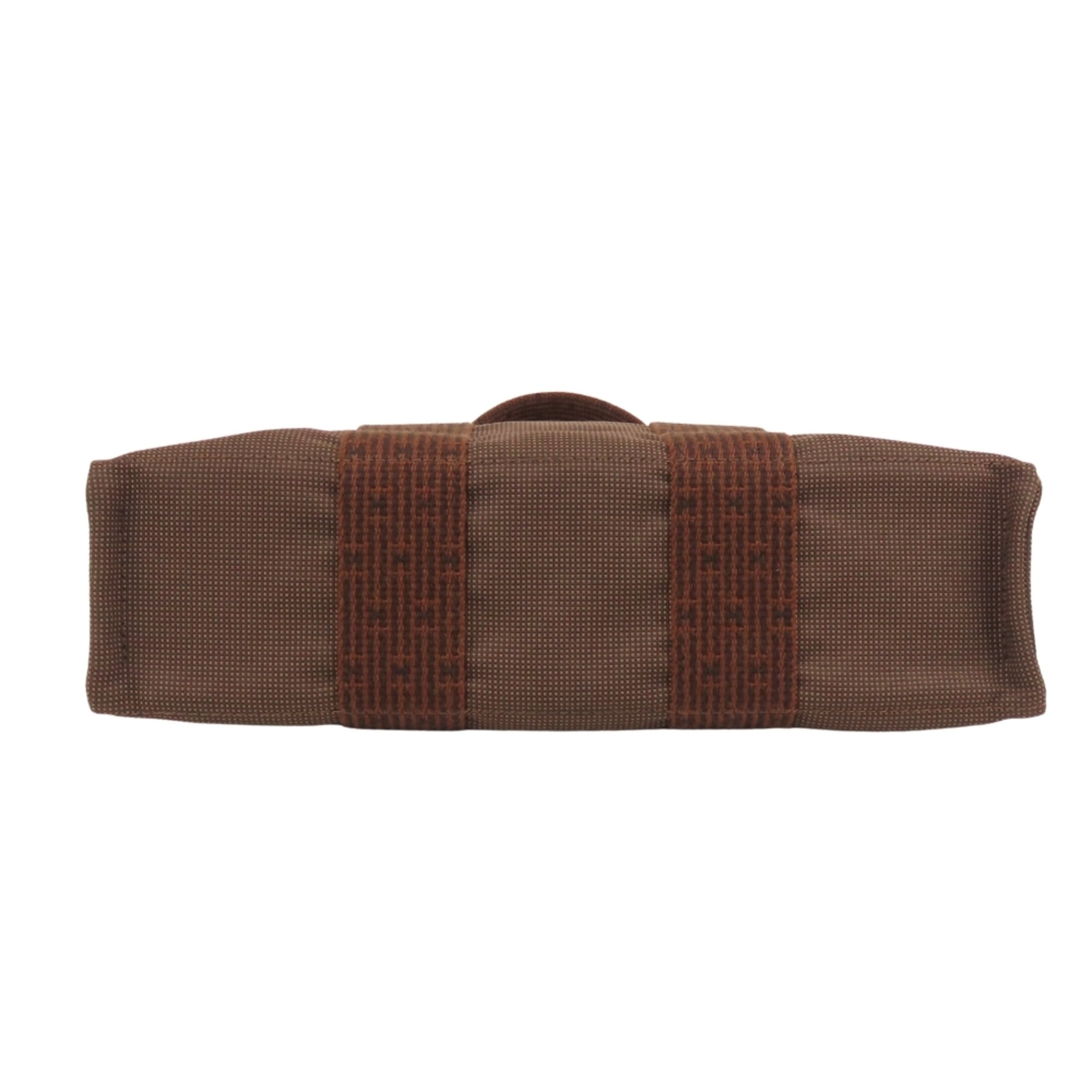 Hermes Brown Polyester Tote Bag (Pre-Owned)