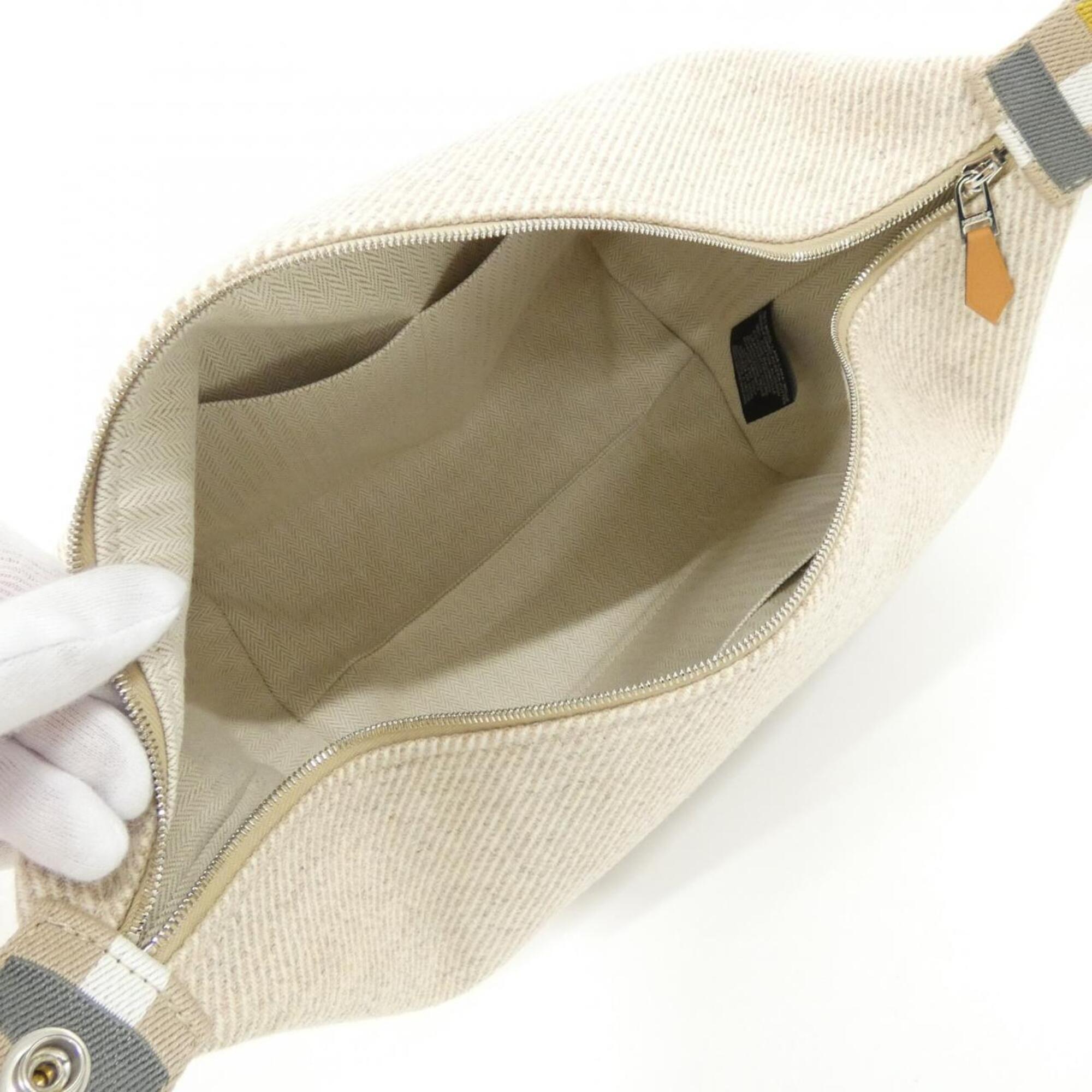 Hermes Beige Wool Pouch (Pre-Owned)