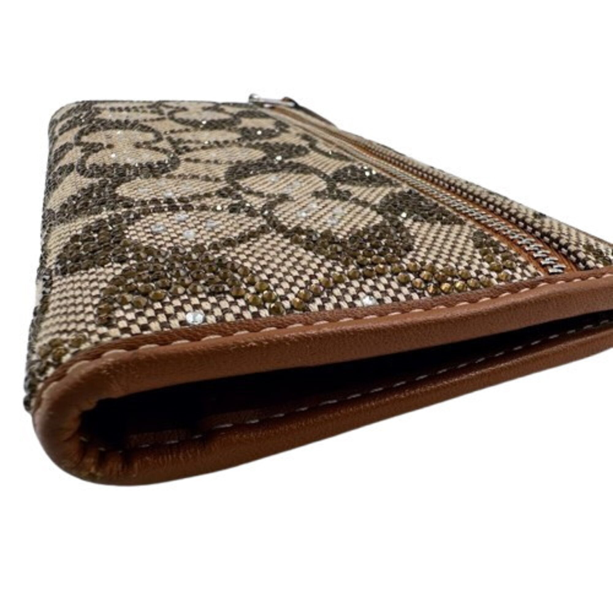 Coach Brown Jacquard Long Wallet (Bi-Fold) (Pre-Owned)