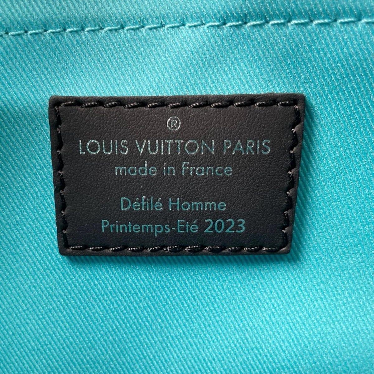 Louis Vuitton Black Blue Handbag Shoulder Bag (Pre-Owned)