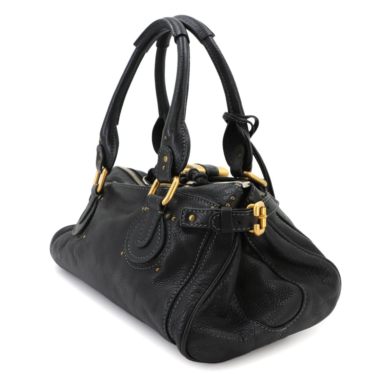 Chloé Black Leather Handbag (Pre-Owned)