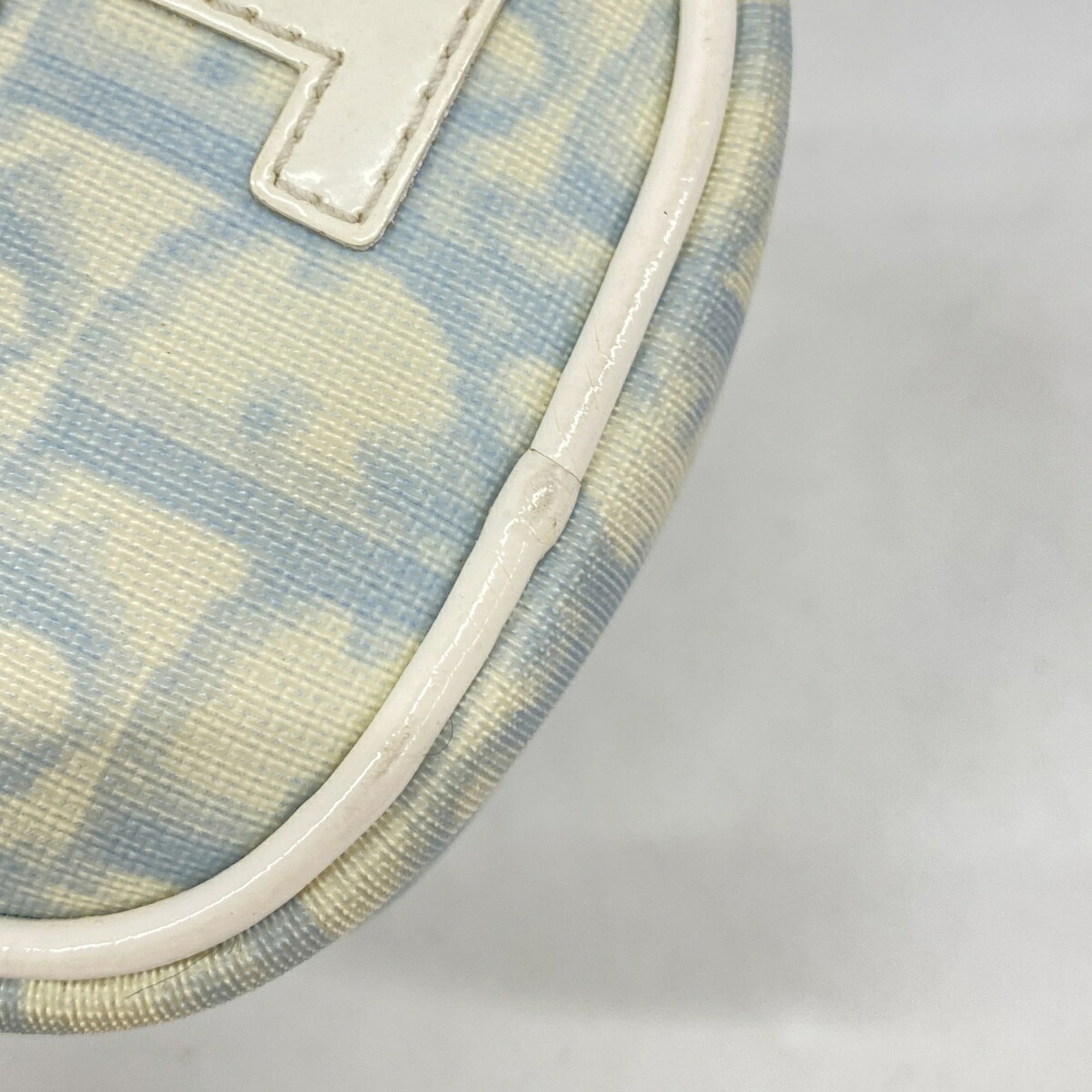 Christian Dior Light Blue Pvc Pouch (Pre-Owned)