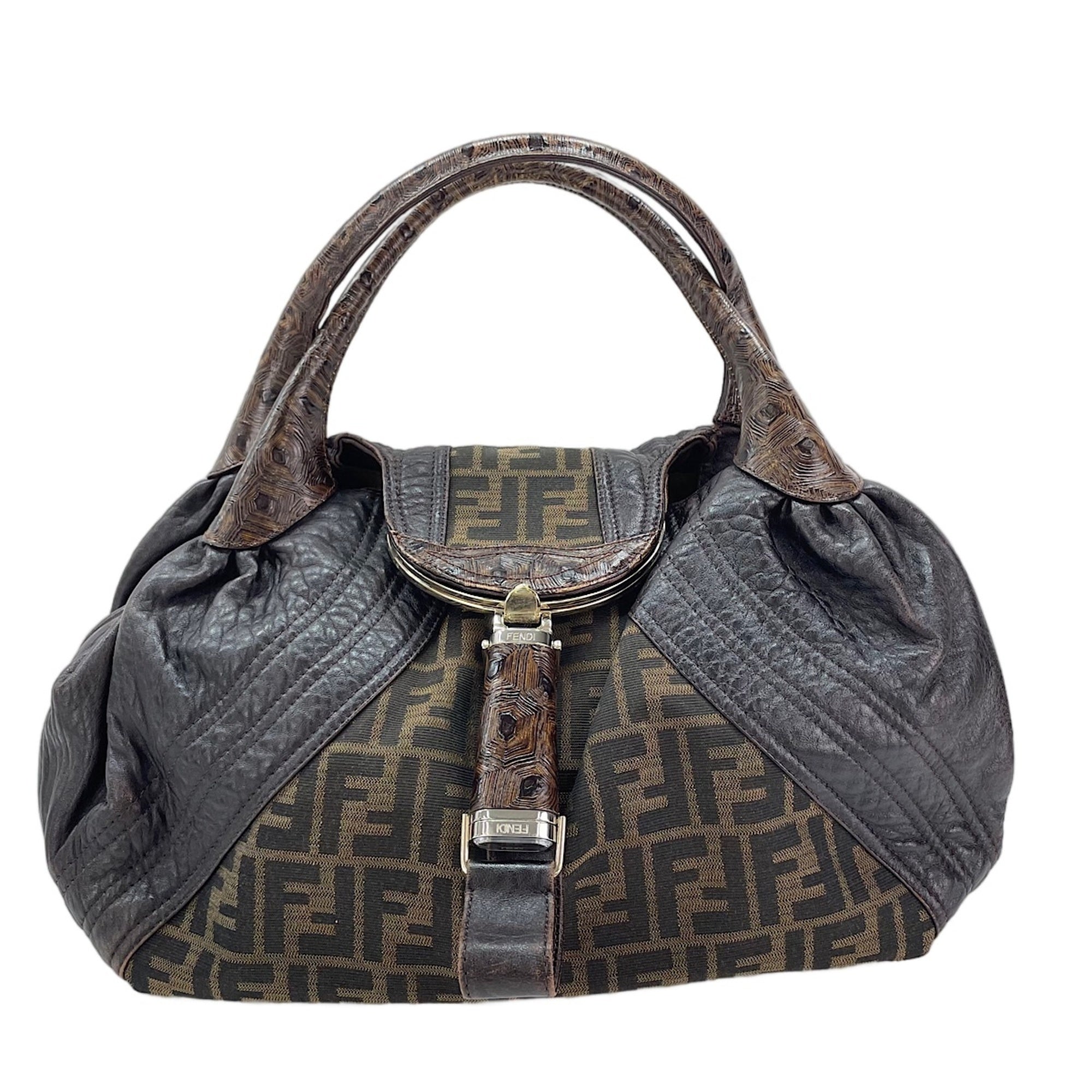 Fendi Brown Zucca Tote Bag (Pre-Owned)