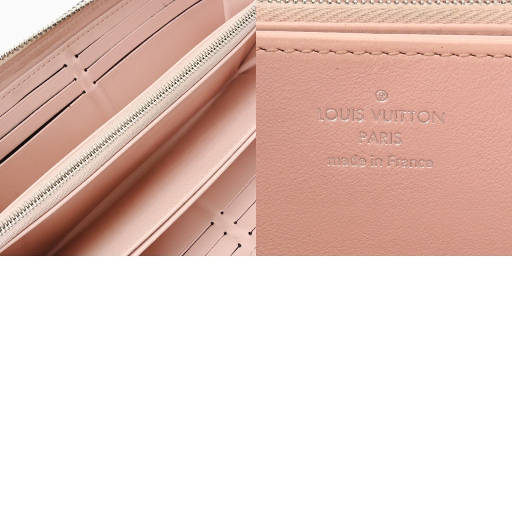 Louis Vuitton Pink Leather Long Wallet (Bi-Fold) (Pre-Owned)