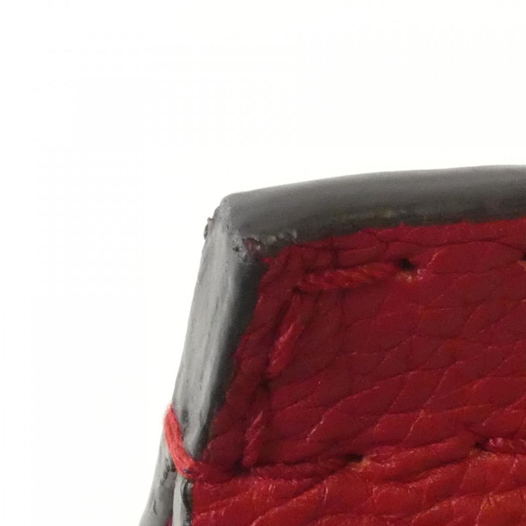 Gucci Red Color Leather Handbag (Pre-Owned)