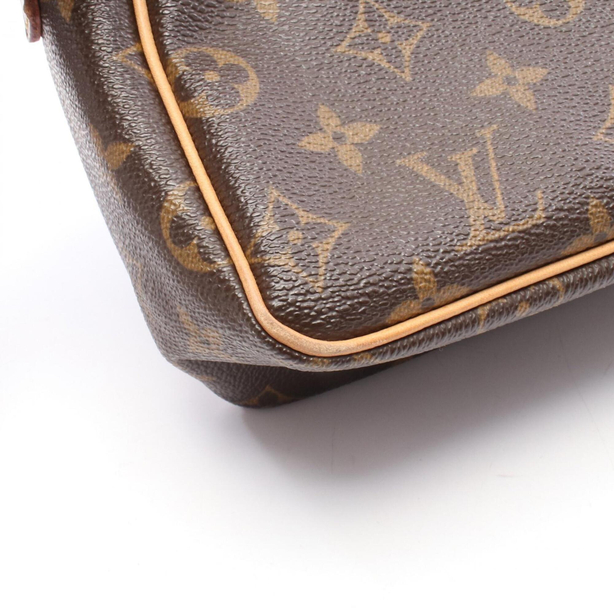 Louis Vuitton Brown Monogram Coated Canvas Handbag Shoulder Bag (Pre-Owned)