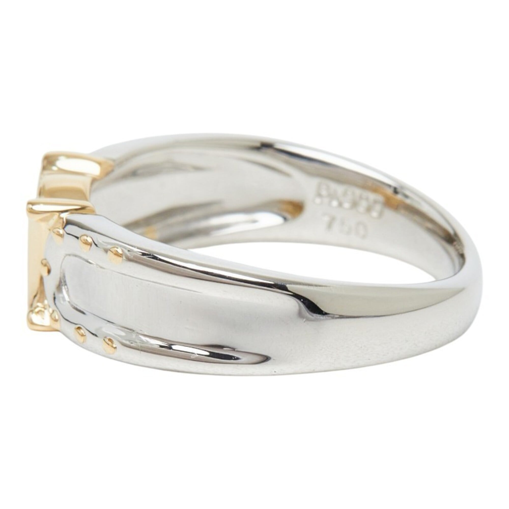 Celine Yellow Gold (18K) Platinum 900 Band Ring (Pre-Owned)