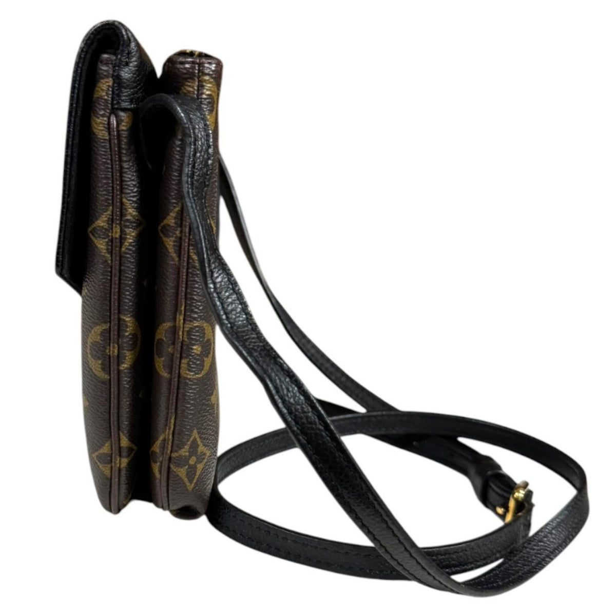 Louis Vuitton Black Brown Noir Monogram Canvas Shoulder Bag (Pre-Owned)