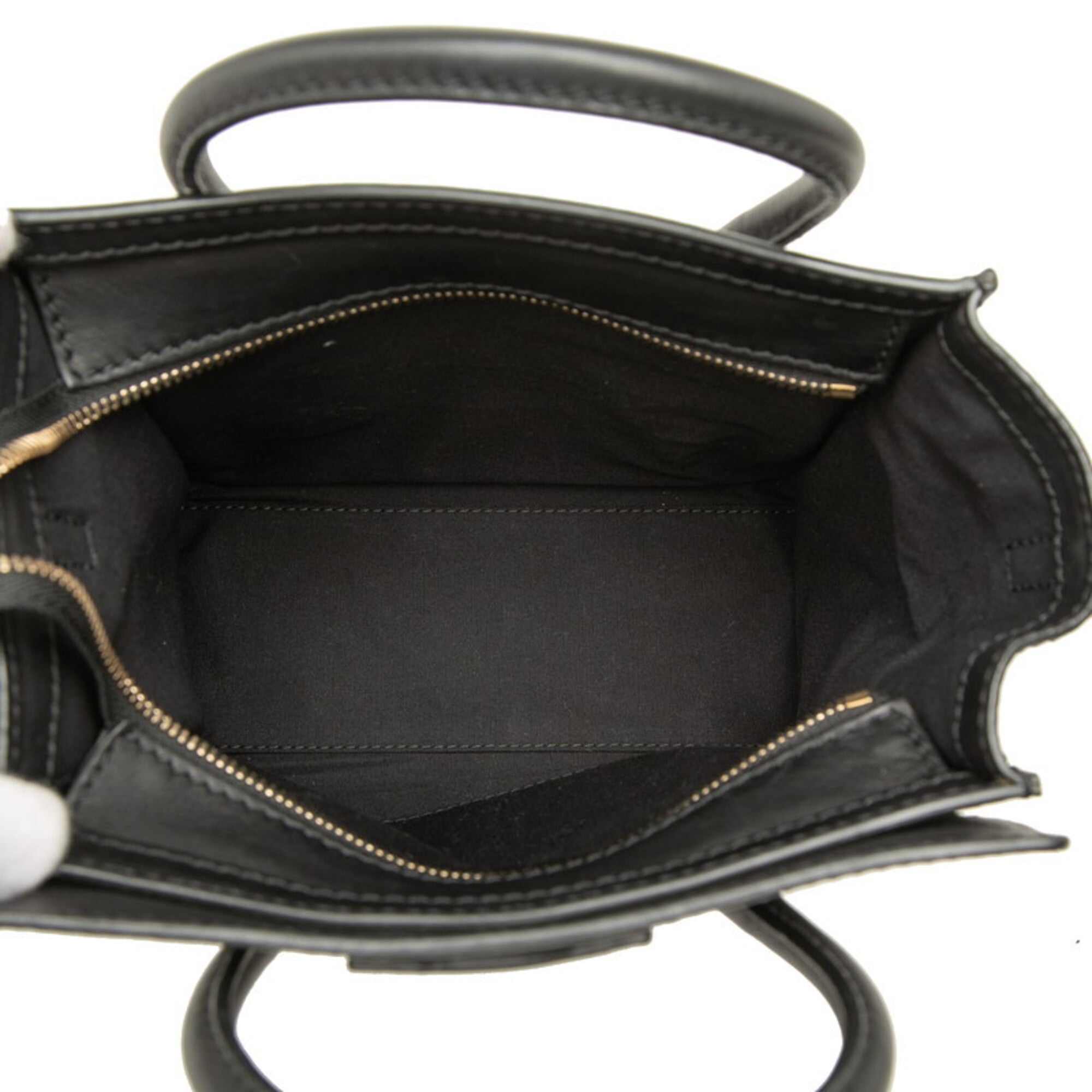 Celine Black Leather Handbag Shoulder Bag (Pre-Owned)