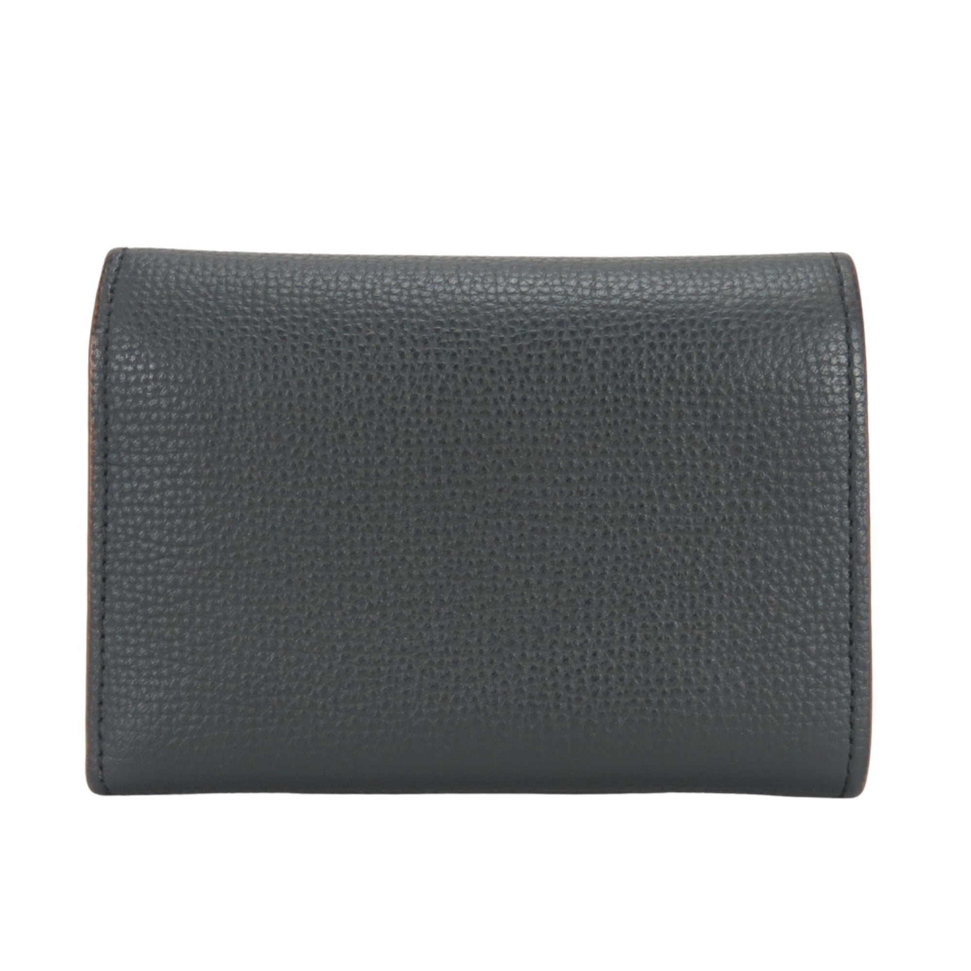 Loewe Black Brown Leather Wallet (Tri-Fold) (Pre-Owned)