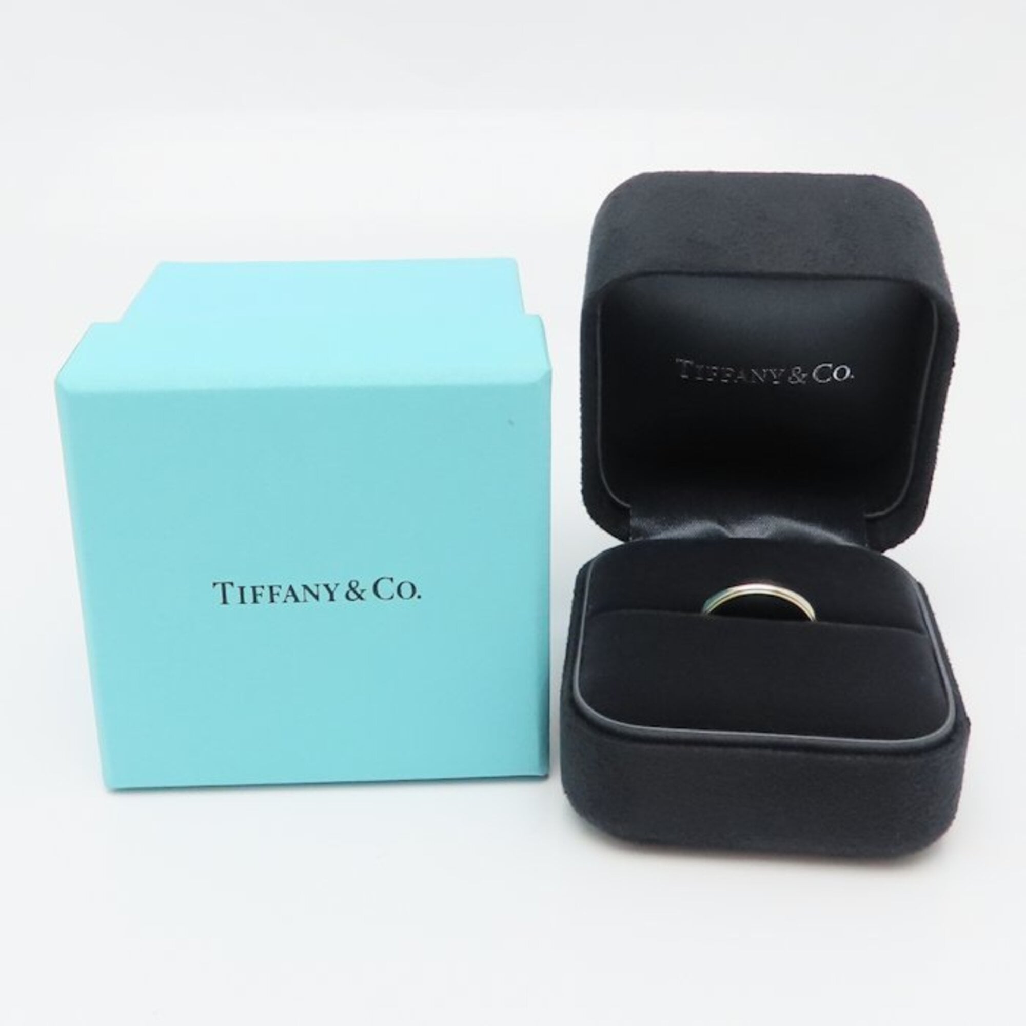 Tiffany Pink Gold (18K) Platinum 950 Band Ring (Pre-Owned)