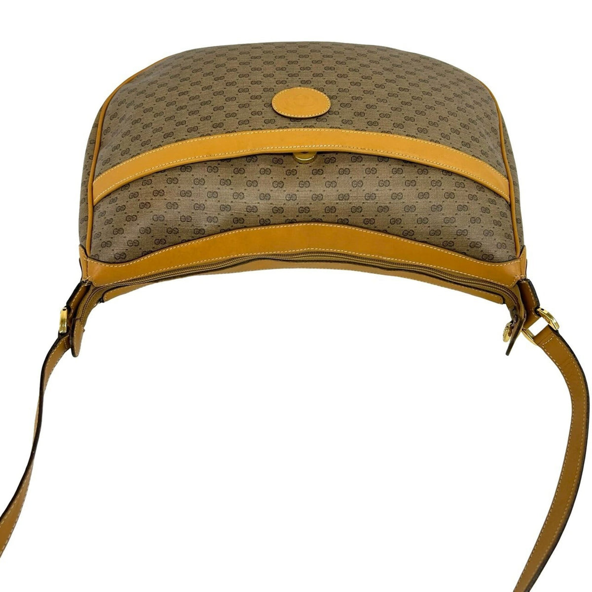 Gucci Brown Pvc Leather Pochette Shoulder Bag (Pre-Owned)