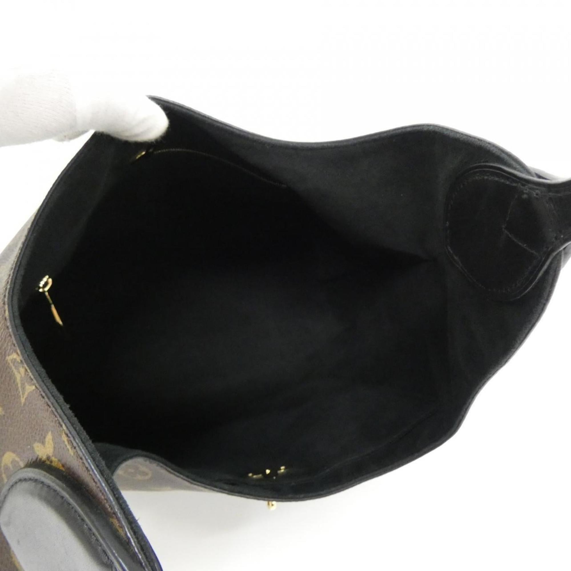Louis Vuitton Black Marron Monogram Monogram Coated Canvas Shoulder Bag (Pre-Owned)