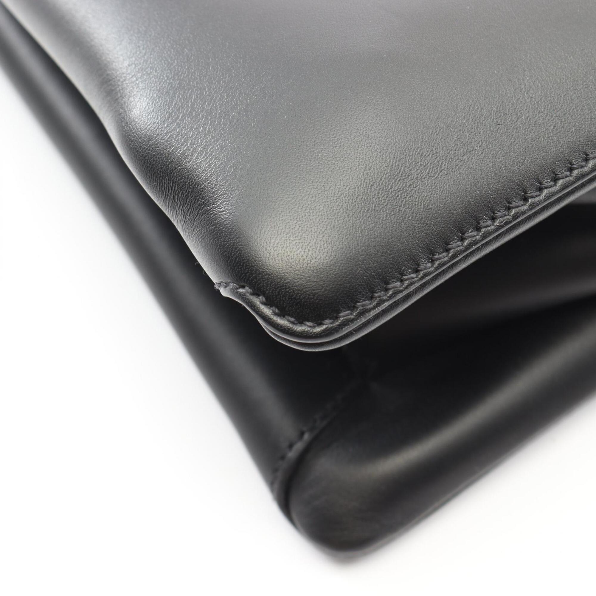 Prada Black Leather Handbag Tote Bag (Pre-Owned)