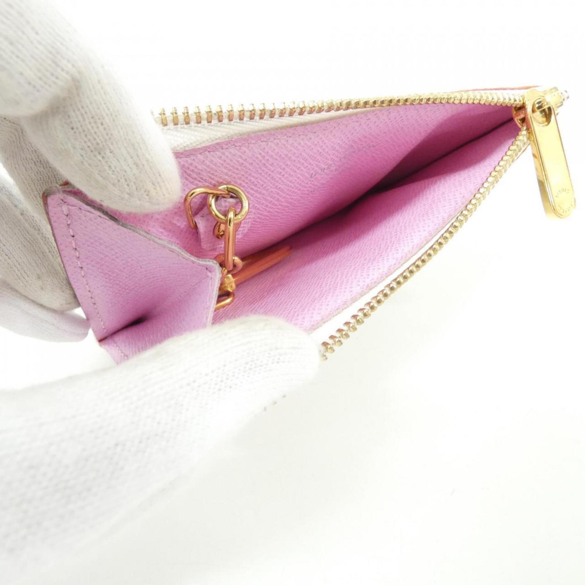 Louis Vuitton Multi-Color White Coated Canvas Coin Purse/Coin Case (Pre-Owned)