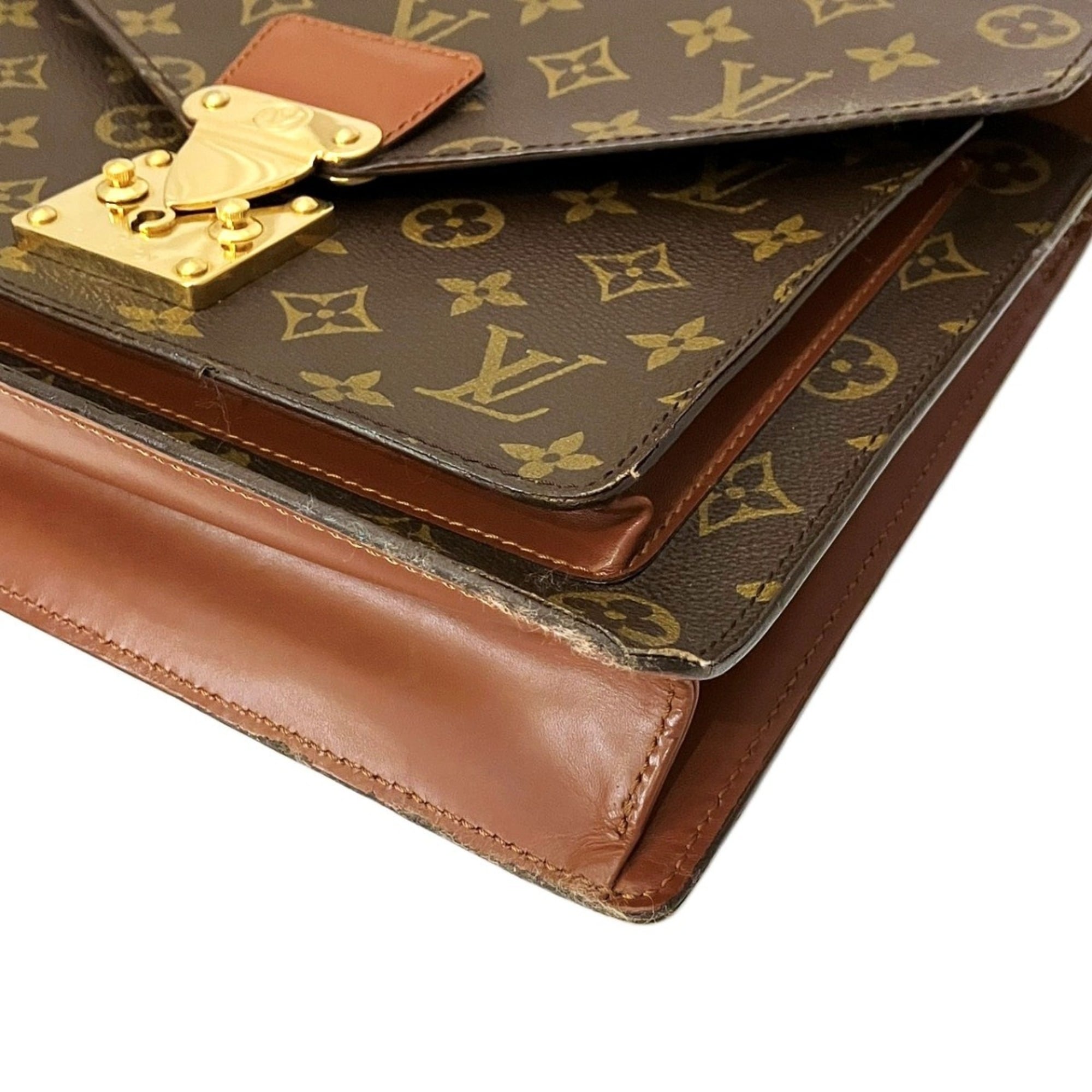 Louis Vuitton Monogram Brown Monogram Briefcase (Pre-Owned)