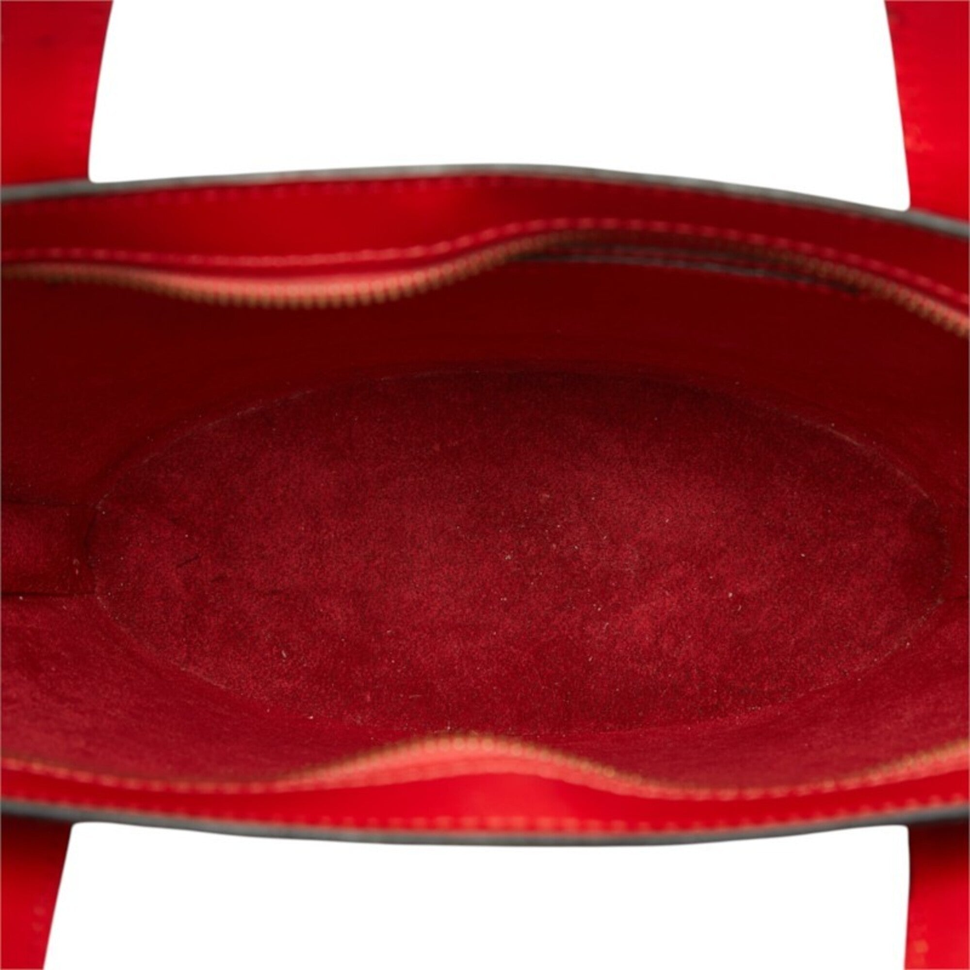 Louis Vuitton Castilian Red Leather Handbag Shoulder Bag (Pre-Owned)