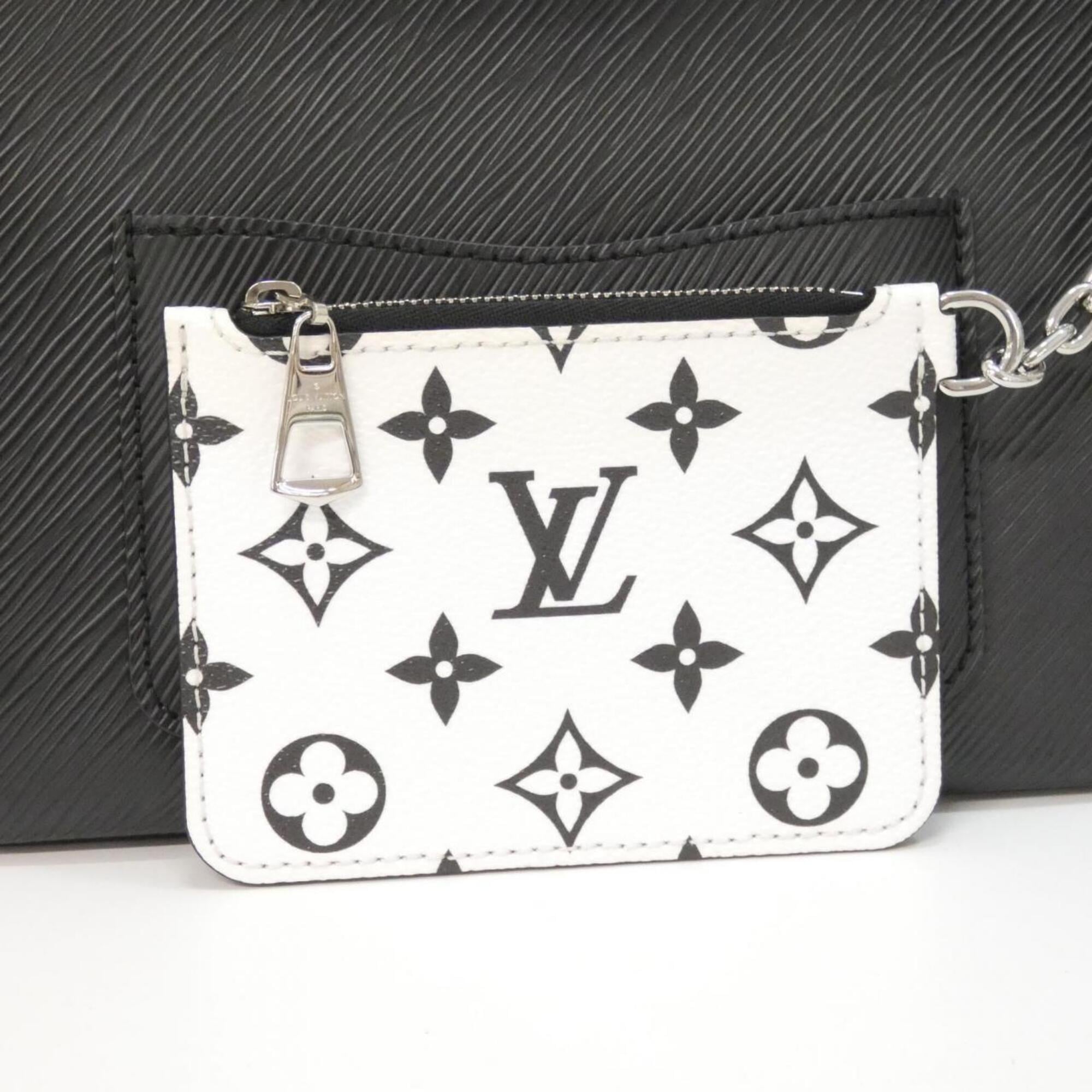 Louis Vuitton Black Leather Pouch Shoulder Bag (Pre-Owned)
