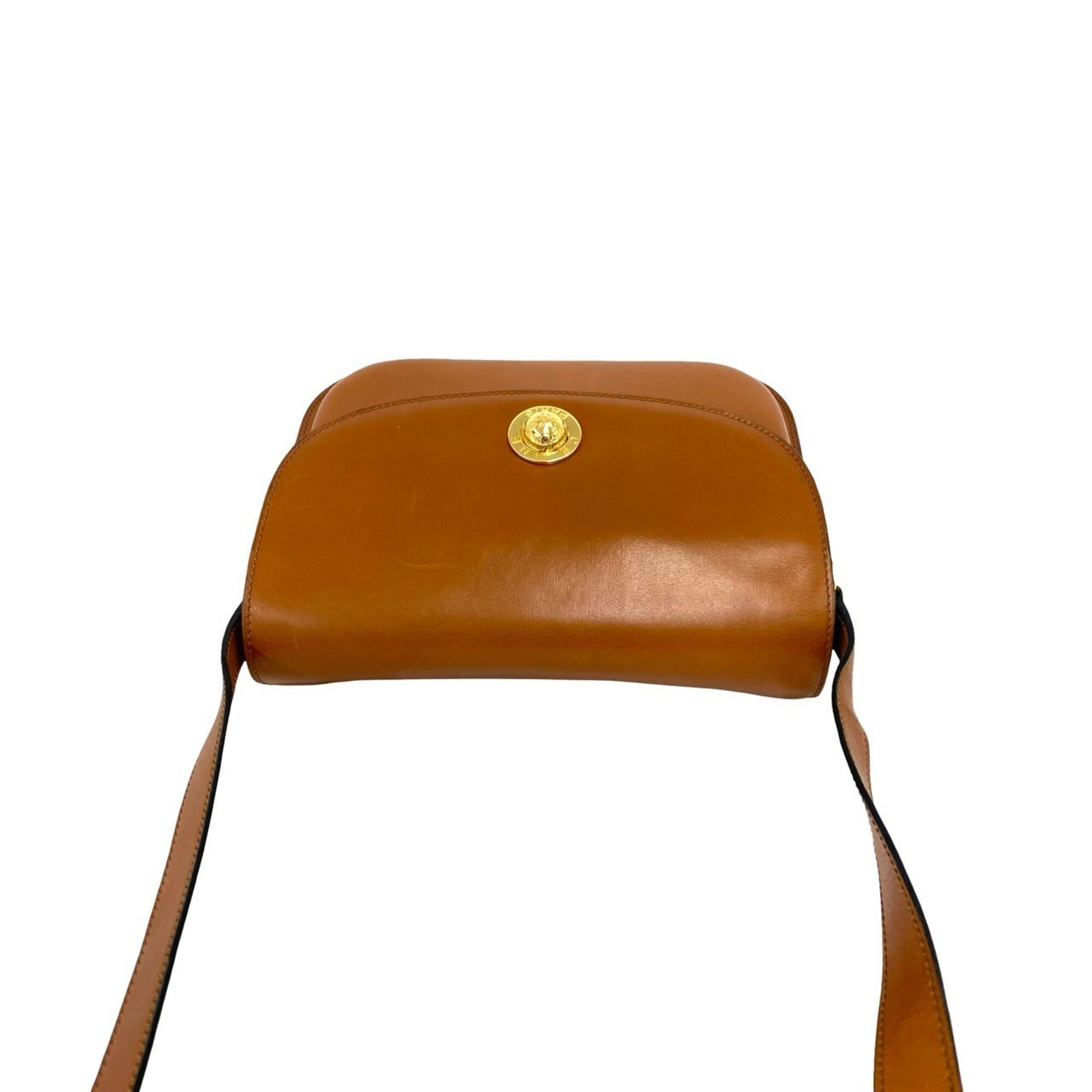 Celine Brown Leather Pochette Shoulder Bag (Pre-Owned)