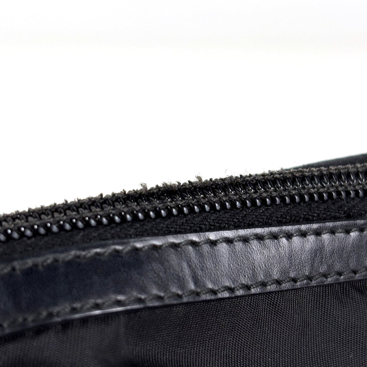 Prada Black Nylon Leather Handbag (Pre-Owned)