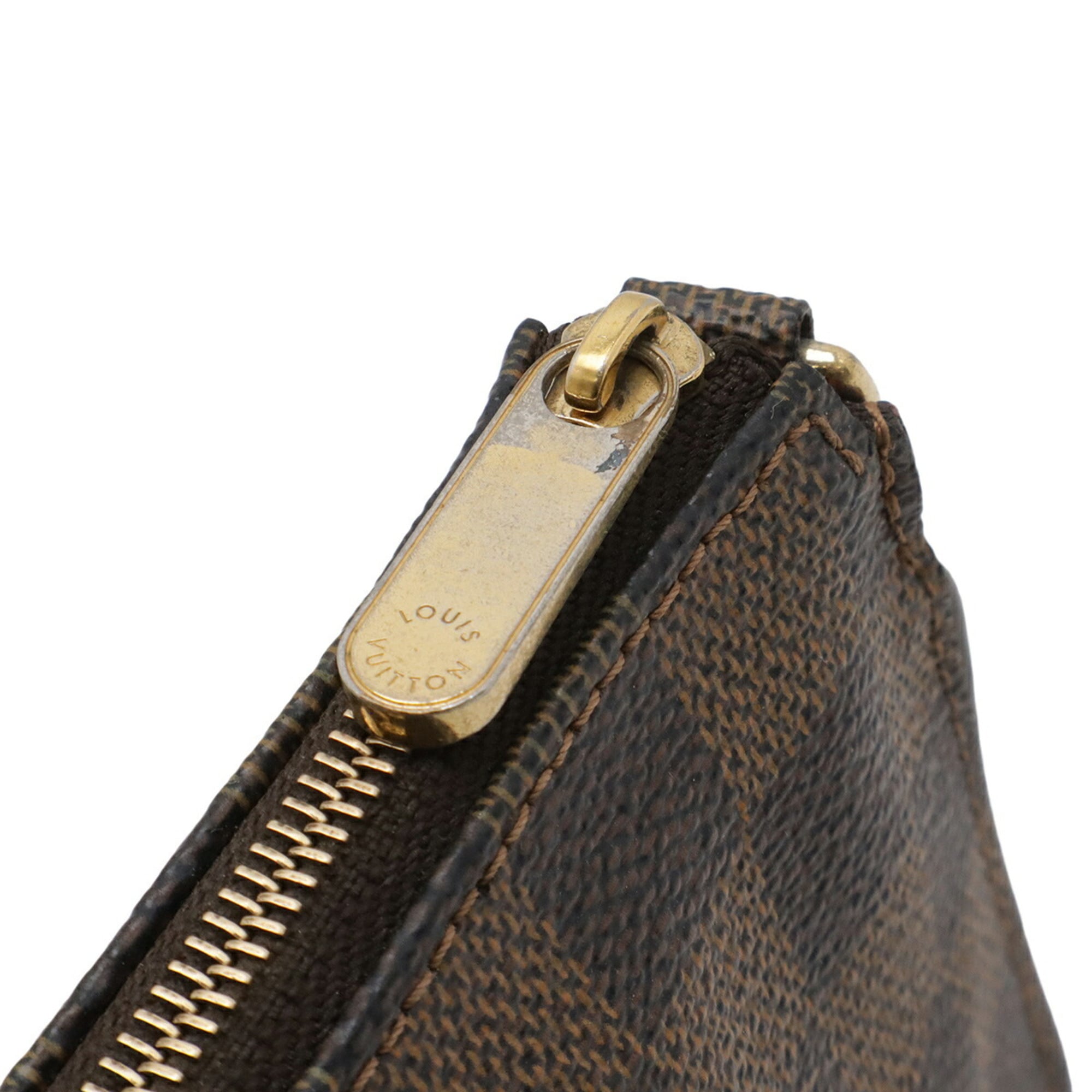 Louis Vuitton Brown Damier Canvas Pvc Damier Canvas Pouch Shoulder Bag (Pre-Owned)