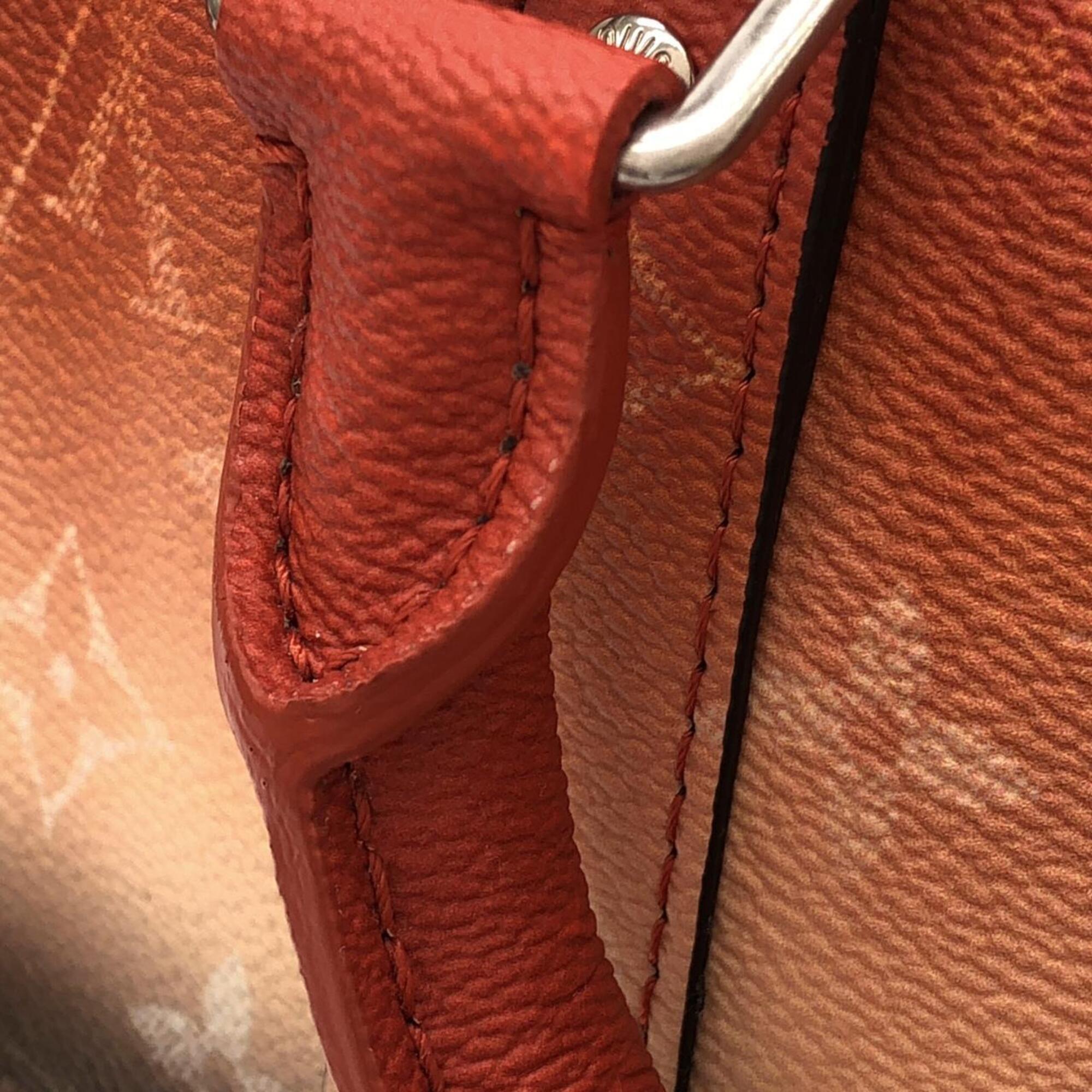Louis Vuitton Orange Silver Coated Canvas Boston Bag (Pre-Owned)