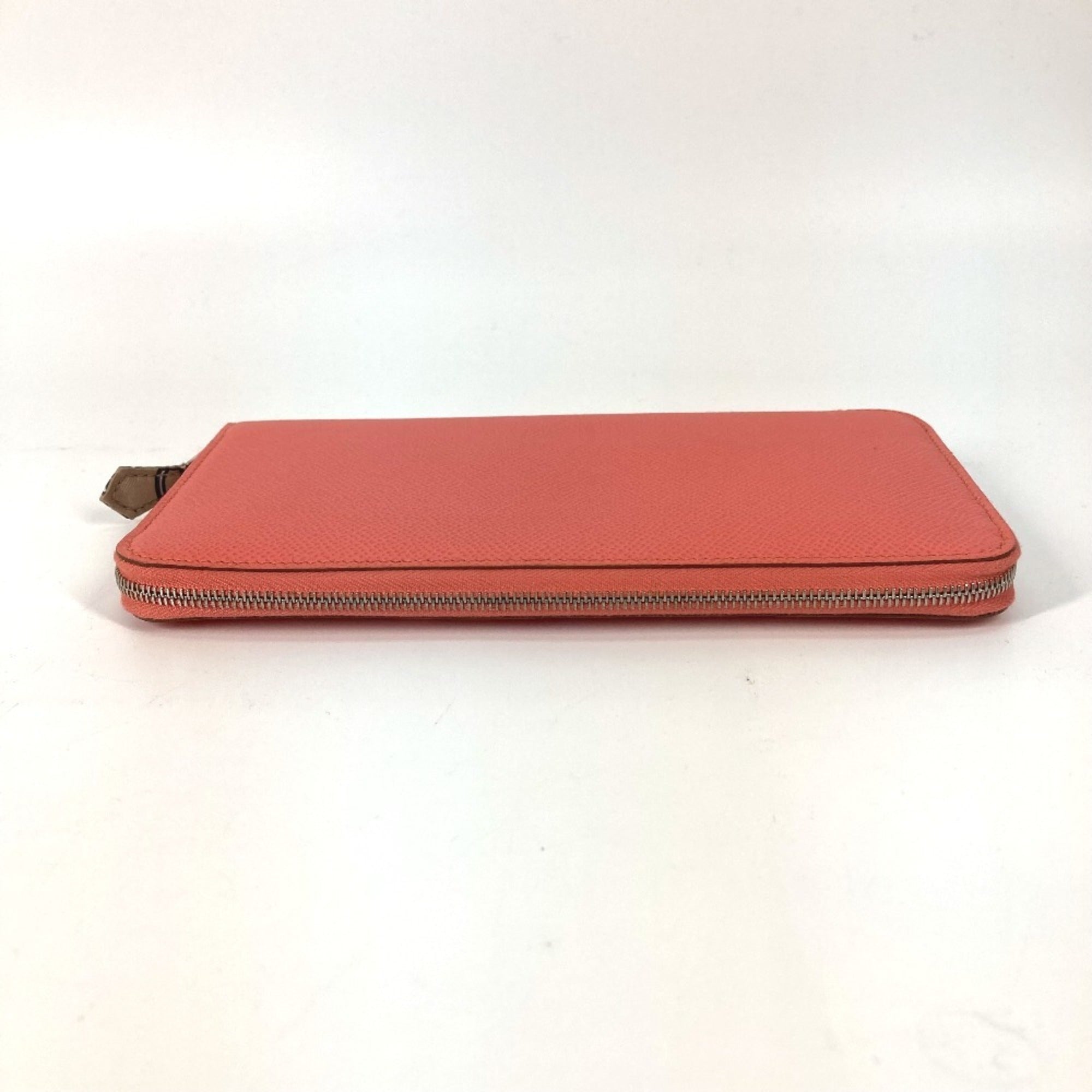 Hermes Silk'in Pink Epsom Leather Long Wallet (Bi-Fold) (Pre-Owned)