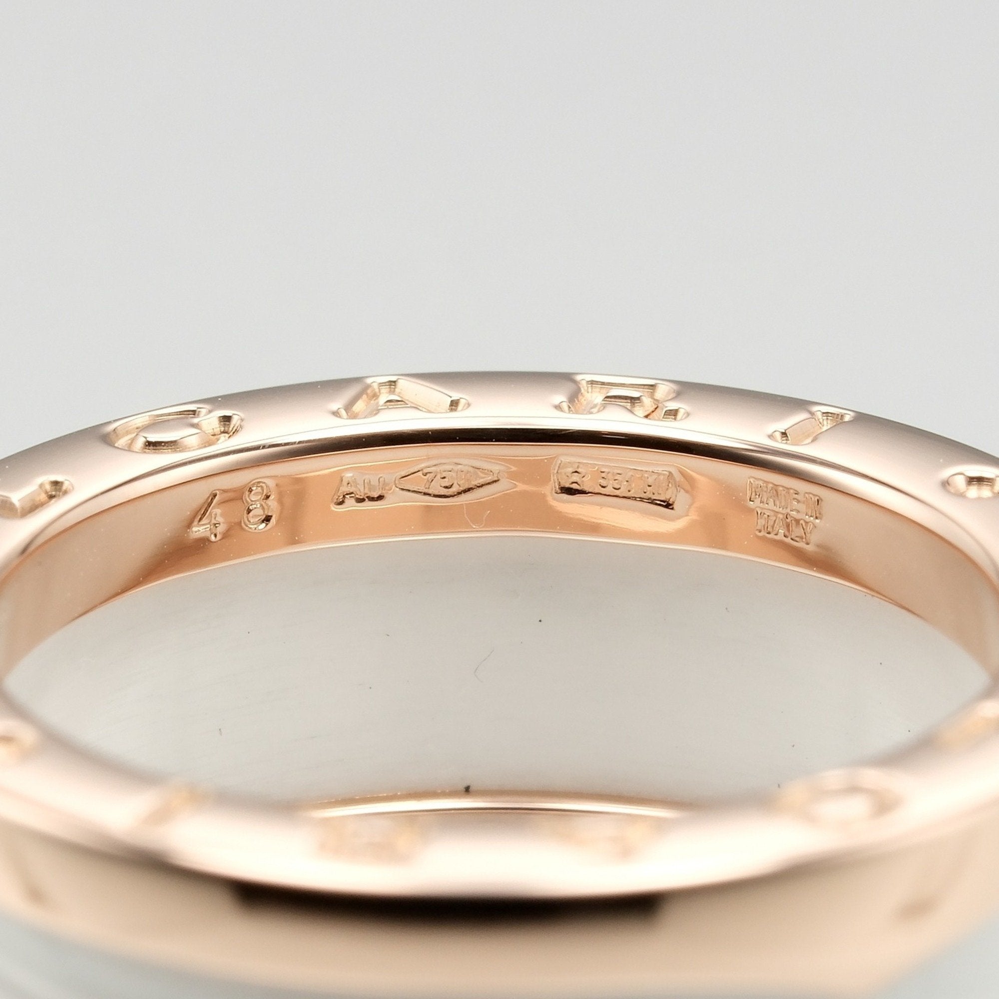 Bvlgari B.Zero1 Pink Gold Ceramic Pink Gold (18K) Band Ring (Pre-Owned)