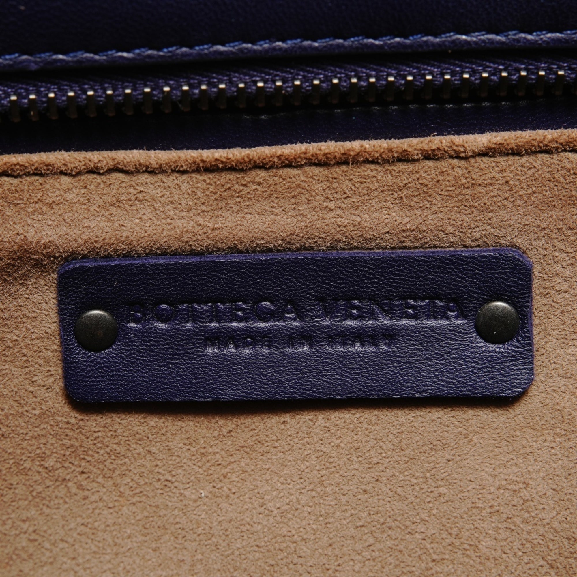 Bottega Veneta Intrecciato Purple Intrecciato Handbag (Pre-Owned)