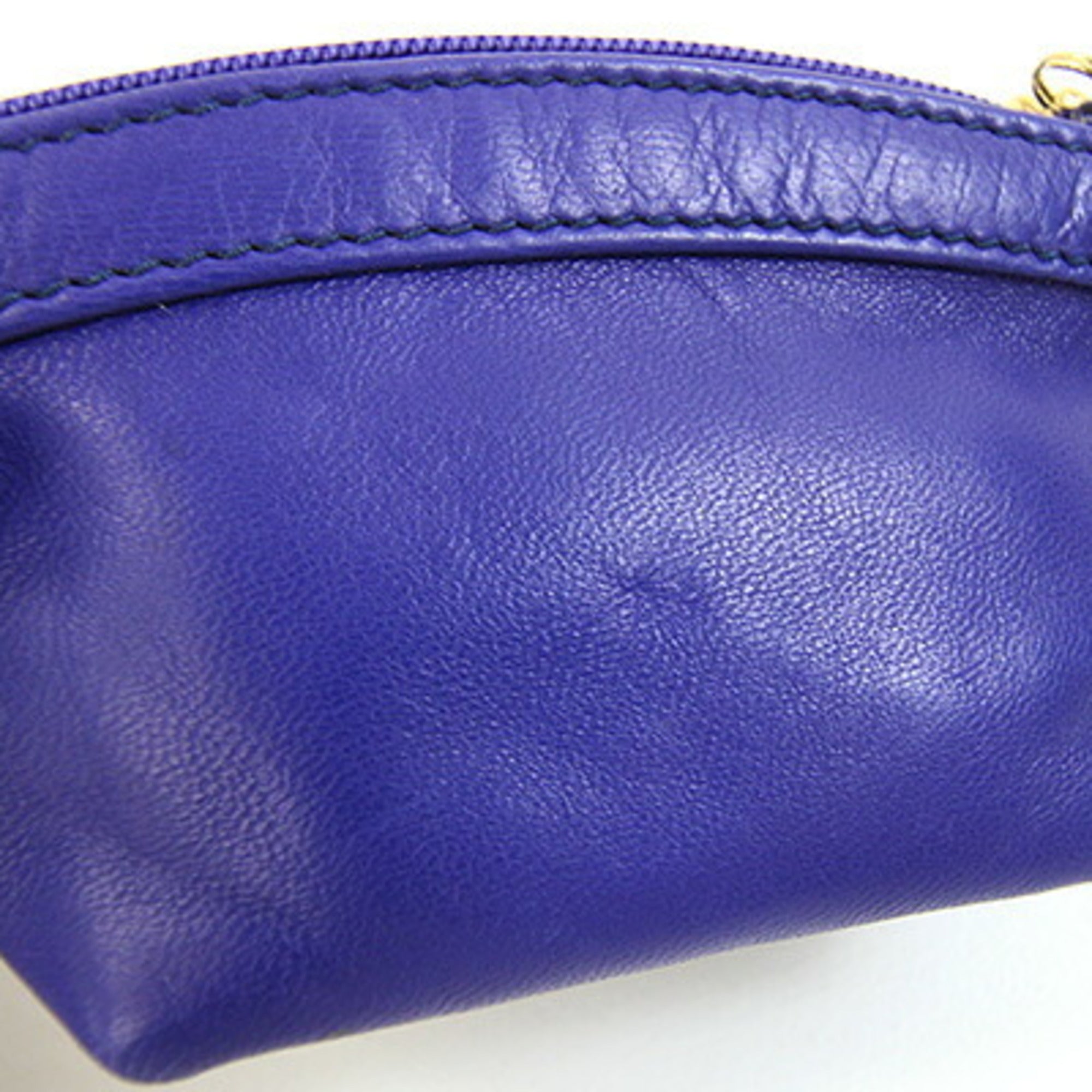 Gucci Blue Leather Coin Purse/Coin Case (Pre-Owned)