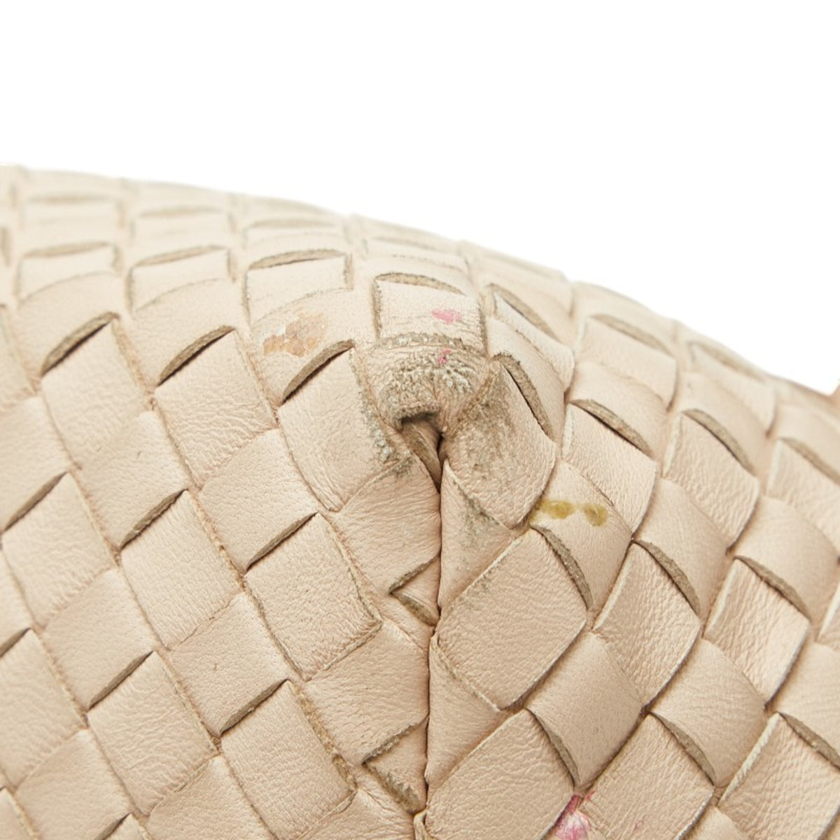 Bottega Veneta Pink Beige Leather Handbag Tote Bag (Pre-Owned)