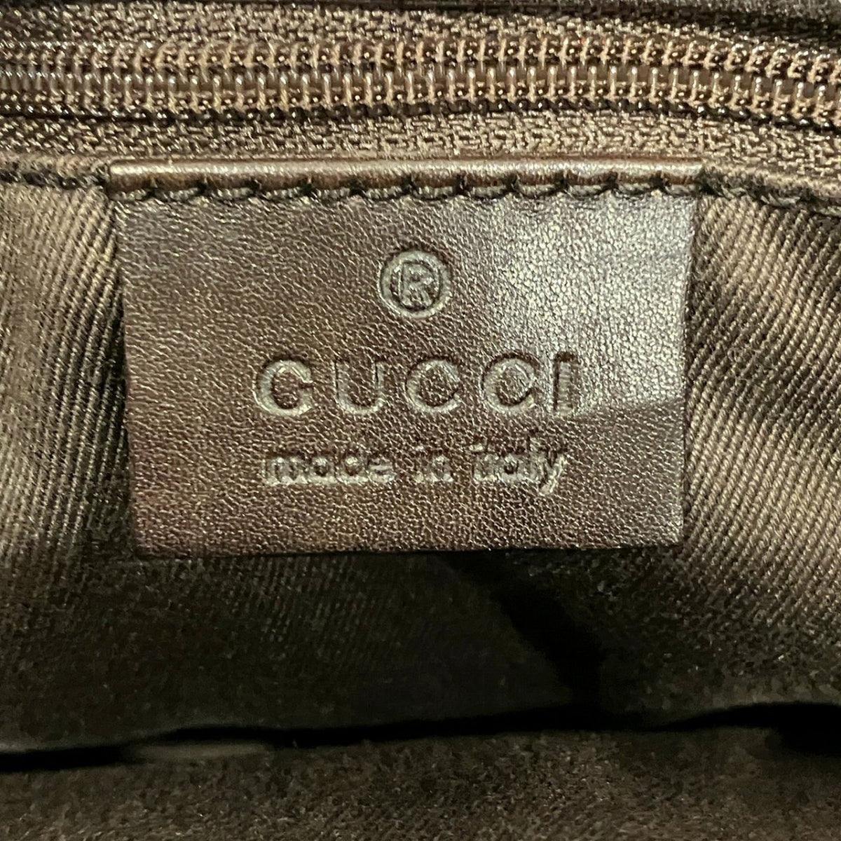 Gucci Beige Brown Leather Gg Canvas Handbag (Pre-Owned)