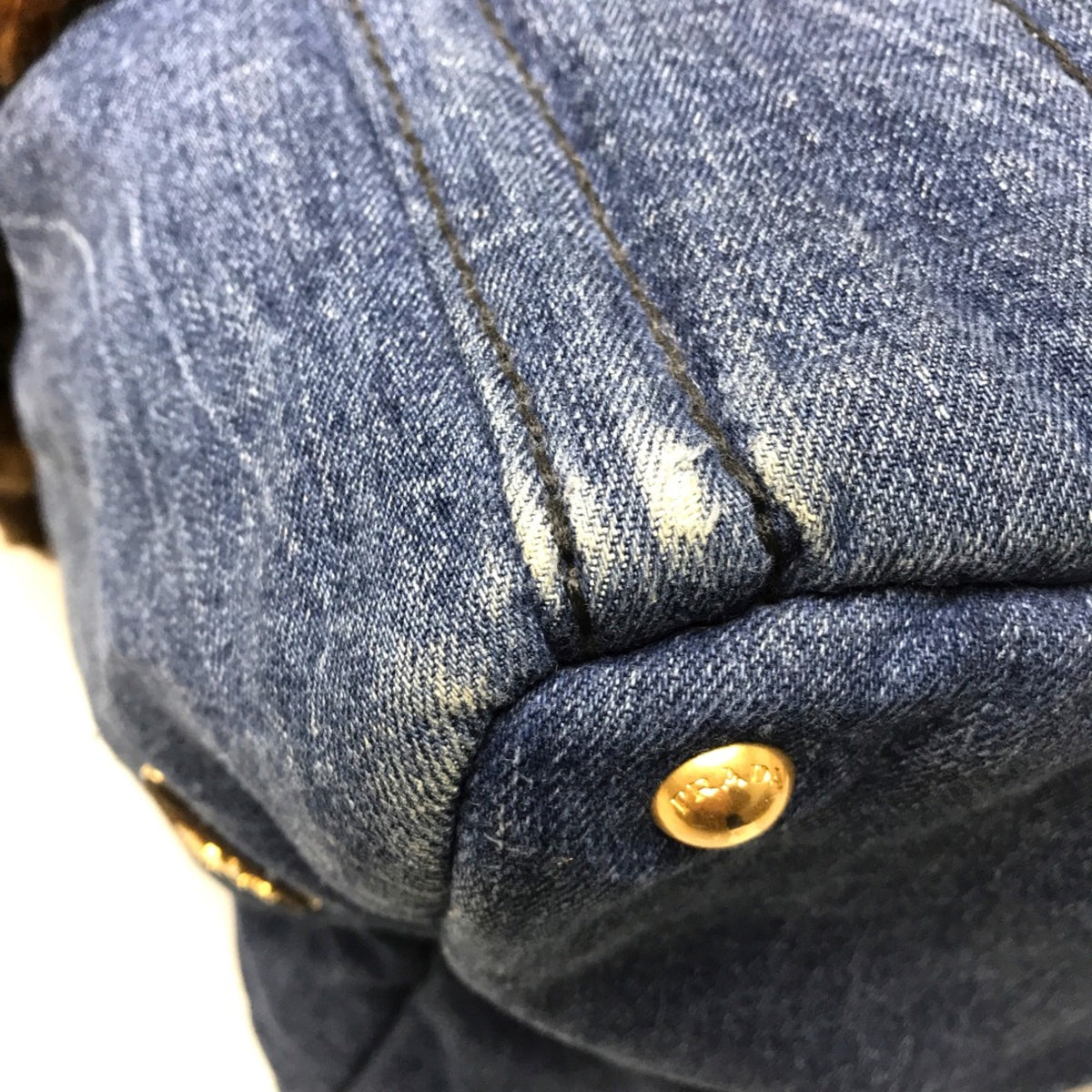 Prada Blue Denim Tote Bag (Pre-Owned)