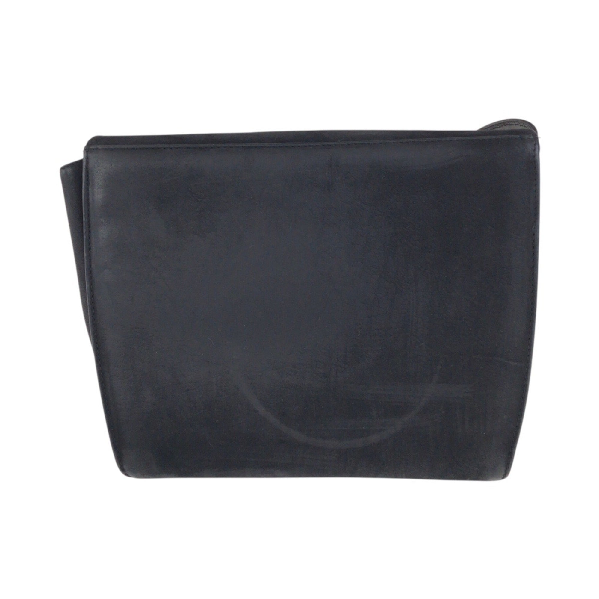 Salvatore Ferragamo Black Suede Pochette Shoulder Bag (Pre-Owned)
