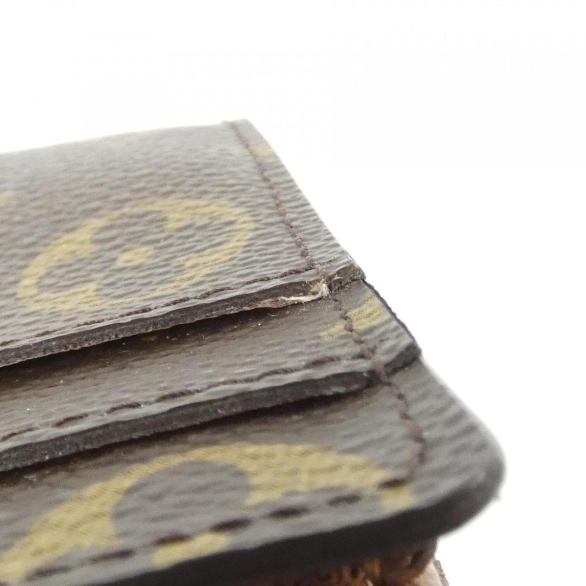 Louis Vuitton Brown Coated Canvas Long Wallet (Bi-Fold) (Pre-Owned)