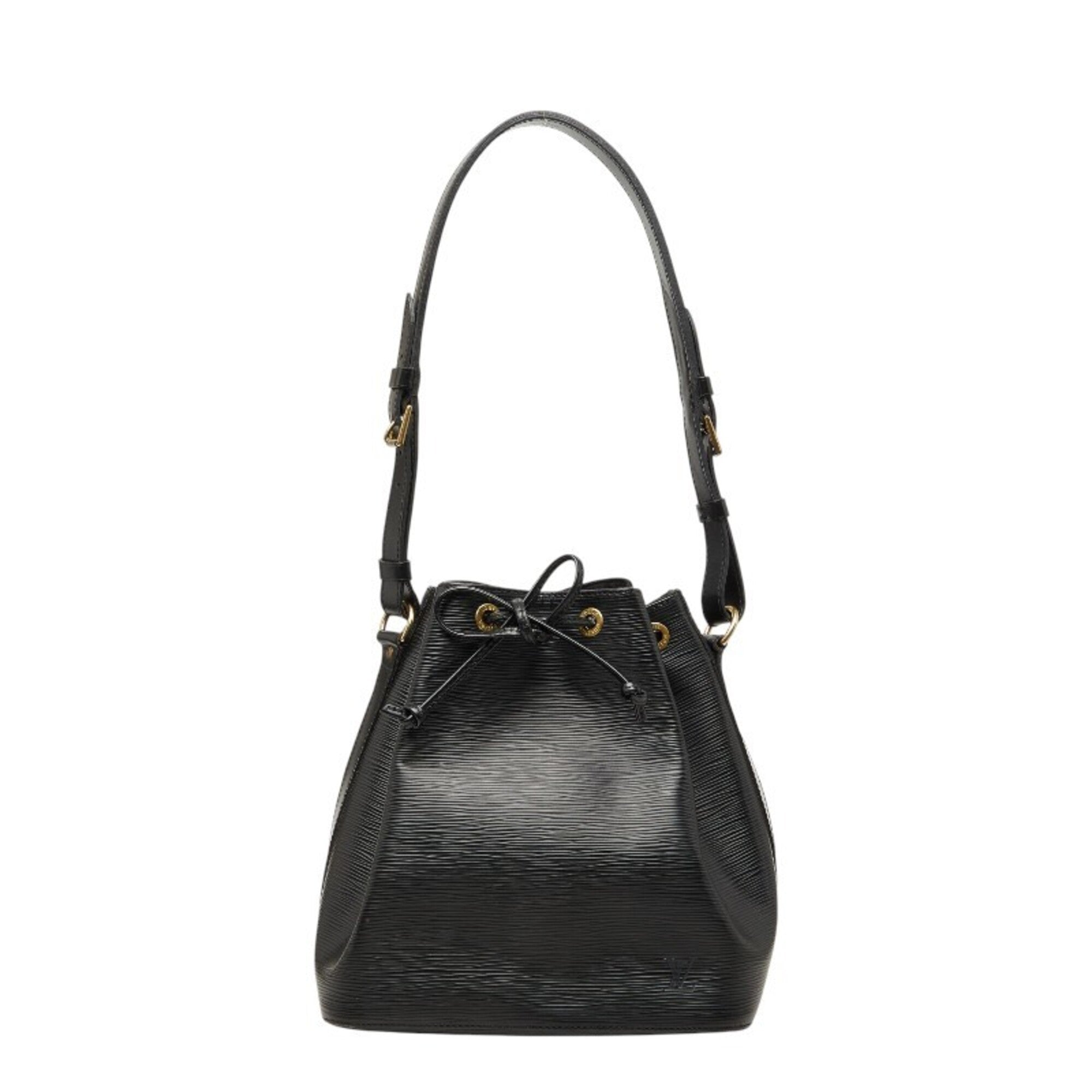 Louis Vuitton Black Noir Leather Shoulder Bag (Pre-Owned)