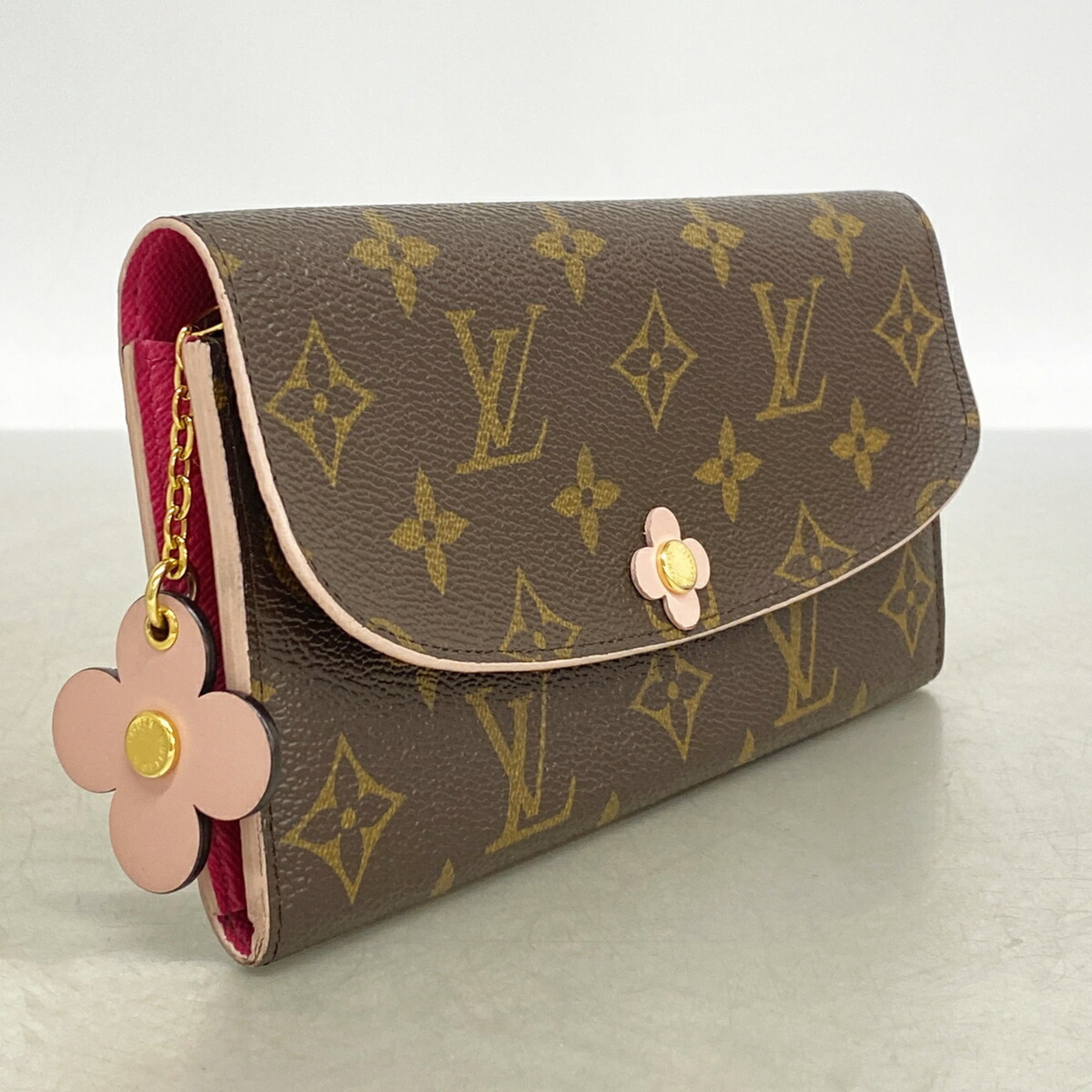 Louis Vuitton Brown Rose Ballerine Long Wallet (Bi-Fold) (Pre-Owned)