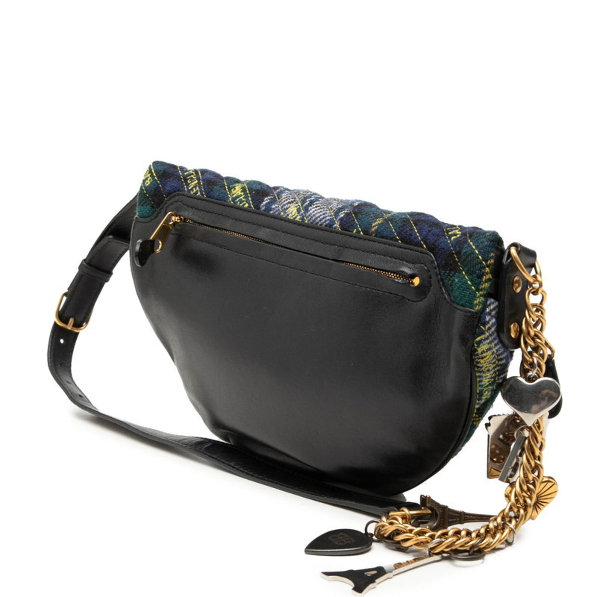Balenciaga Multi-Color Wool Leather Fanny Pack Shoulder Bag Sling Bag (Pre-Owned)