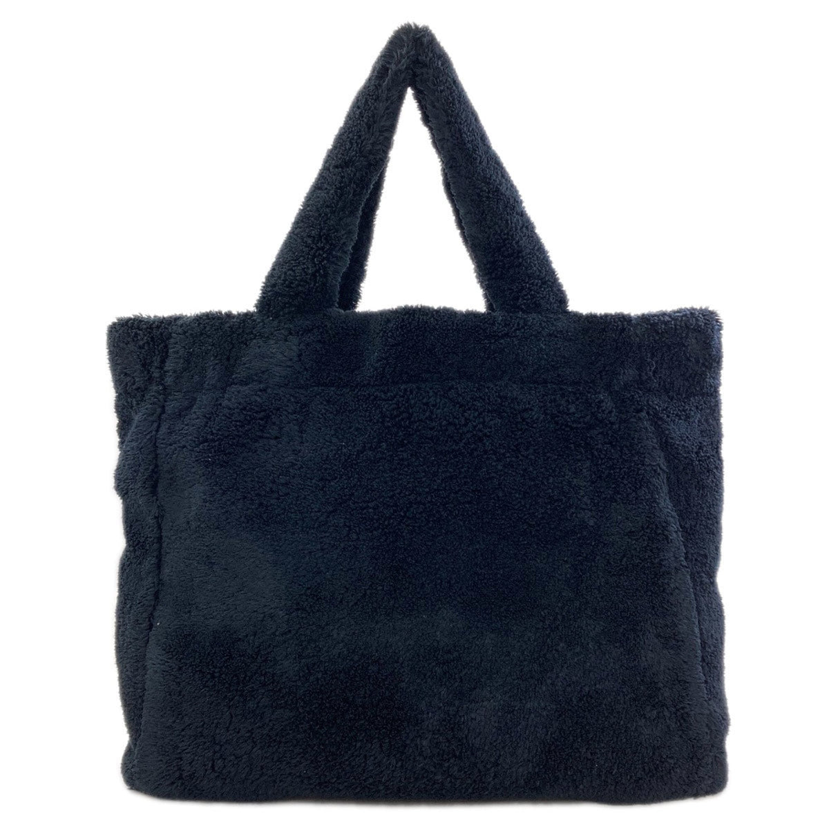 Prada Black Pile Fabric Tote Bag (Pre-Owned)