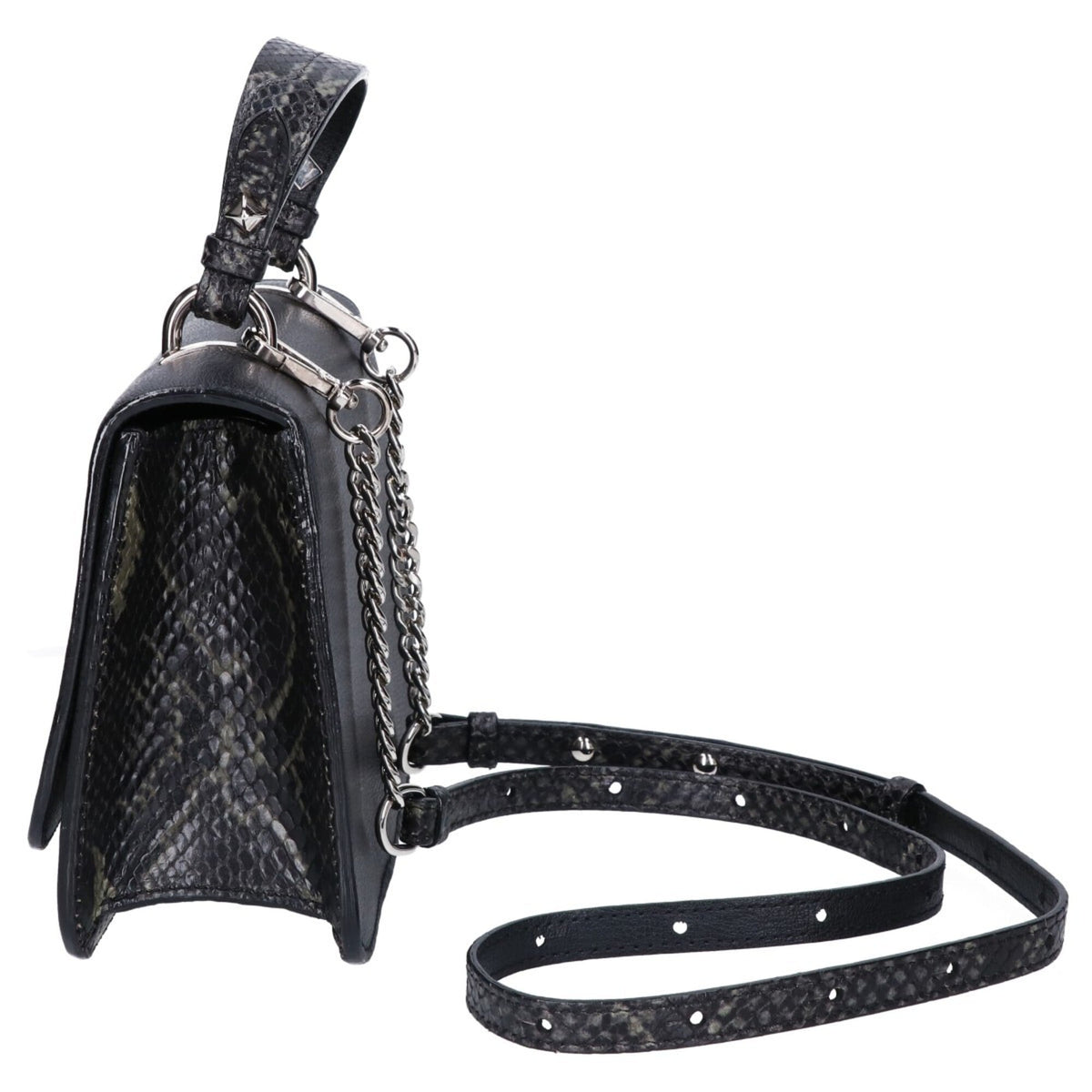 Jimmy Choo Black Leather Handbag (Pre-Owned)