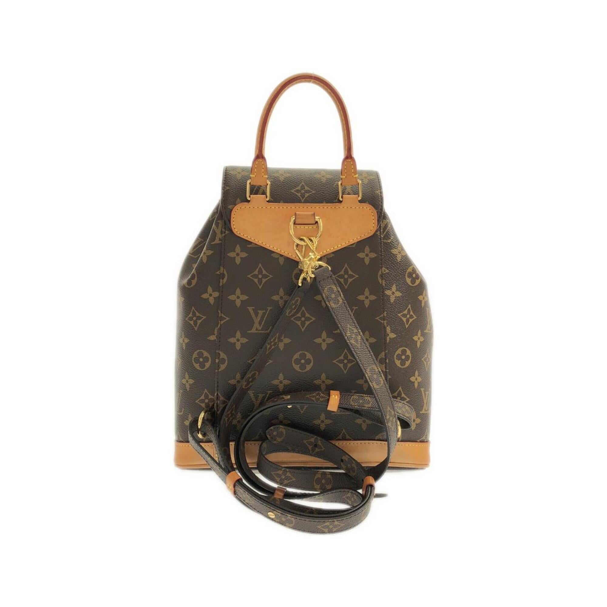 Louis Vuitton Marron Coated Canvas Backpack (Pre-Owned)