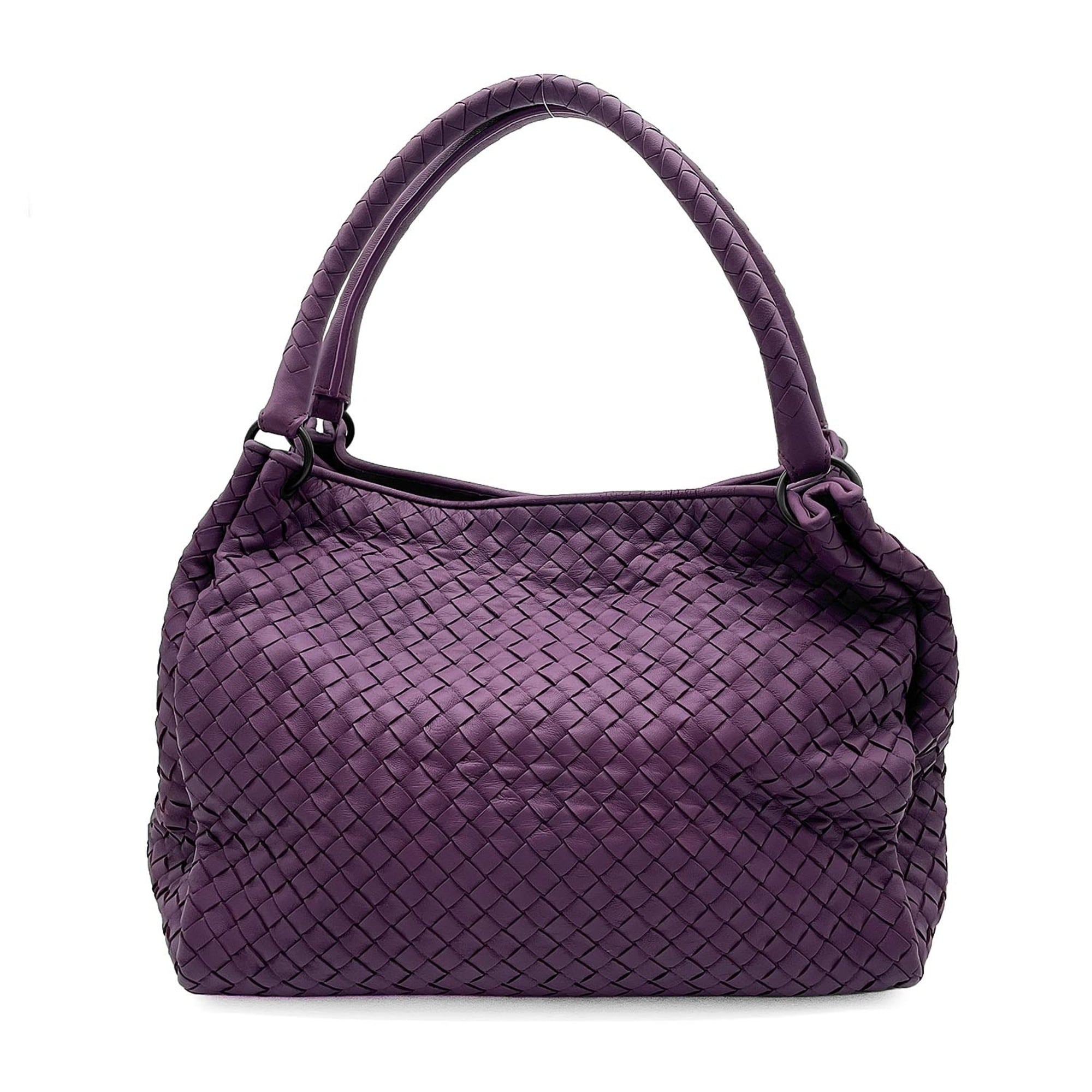Bottega Veneta Purple Intrecciato Handbag (Pre-Owned)