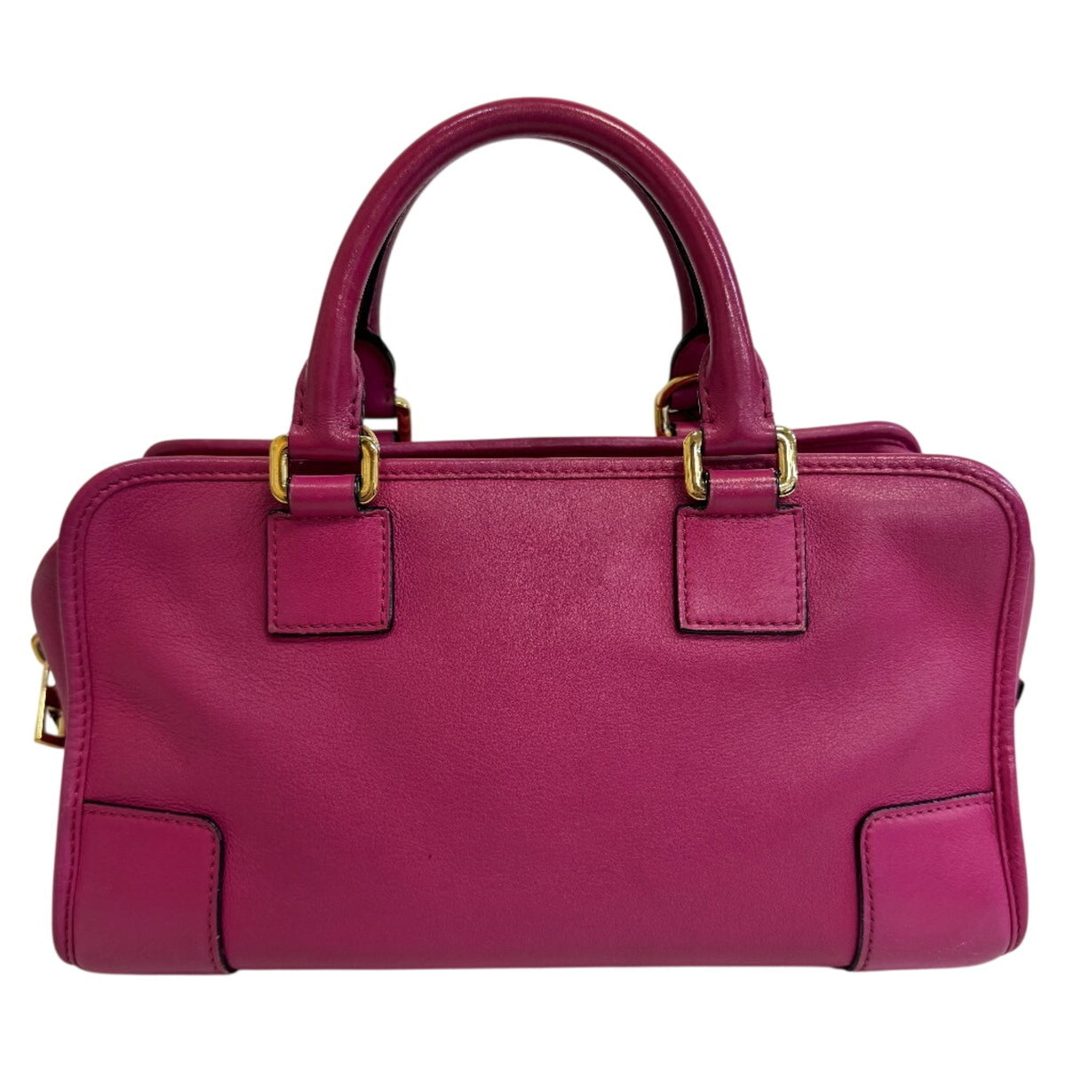 Loewe Amazona Pink Leather Handbag Shoulder Bag (Pre-Owned)