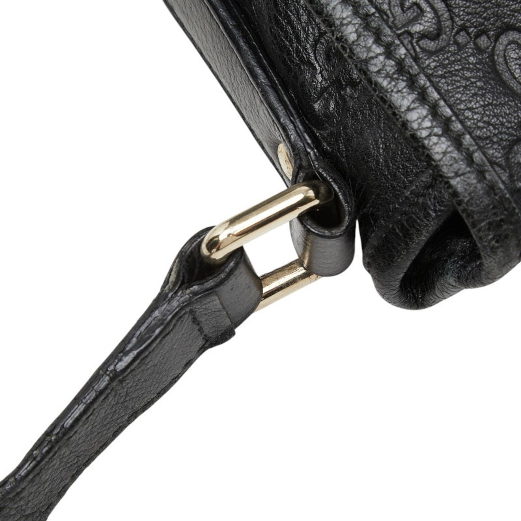 Gucci Black Pvc Leather Shoulder Bag (Pre-Owned)