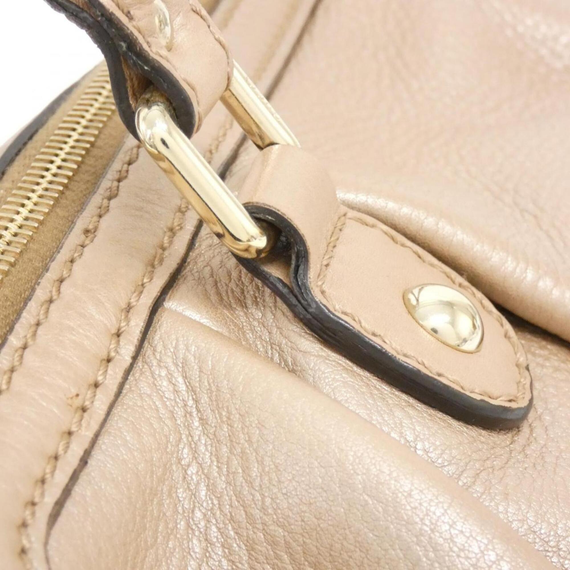 Gucci Metallic Pink Leather Handbag (Pre-Owned)
