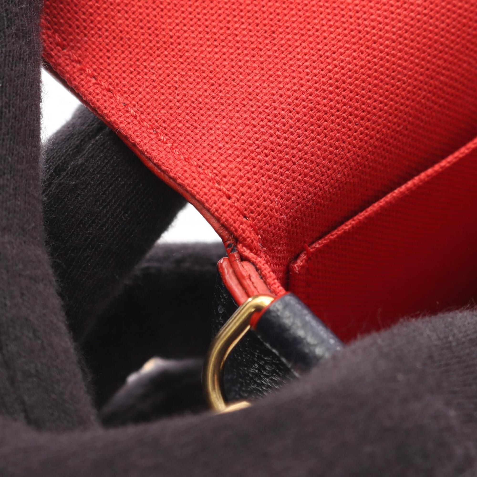 Louis Vuitton Marine Rouge Navy Red Color Monogram Empreinte Pochette Shoulder Bag (Pre-Owned)
