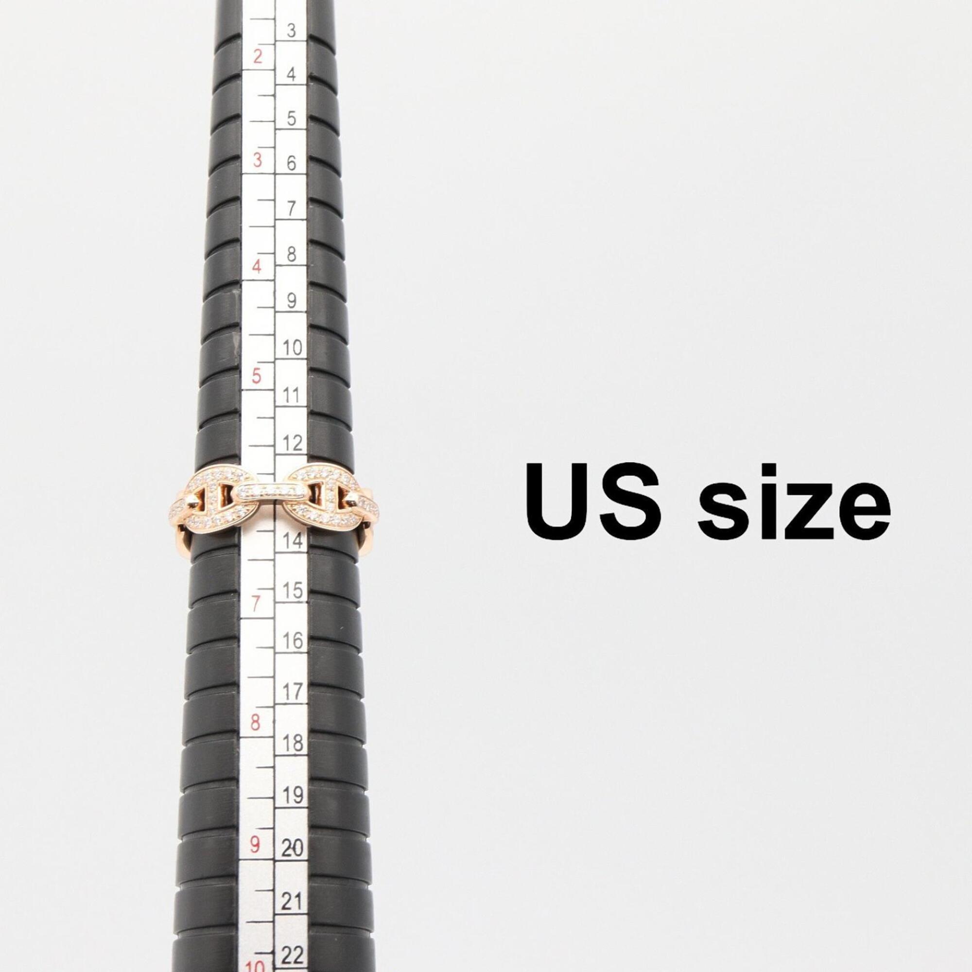 Hermes Gold Clear Pink Gold (18K) Band Ring (Pre-Owned)