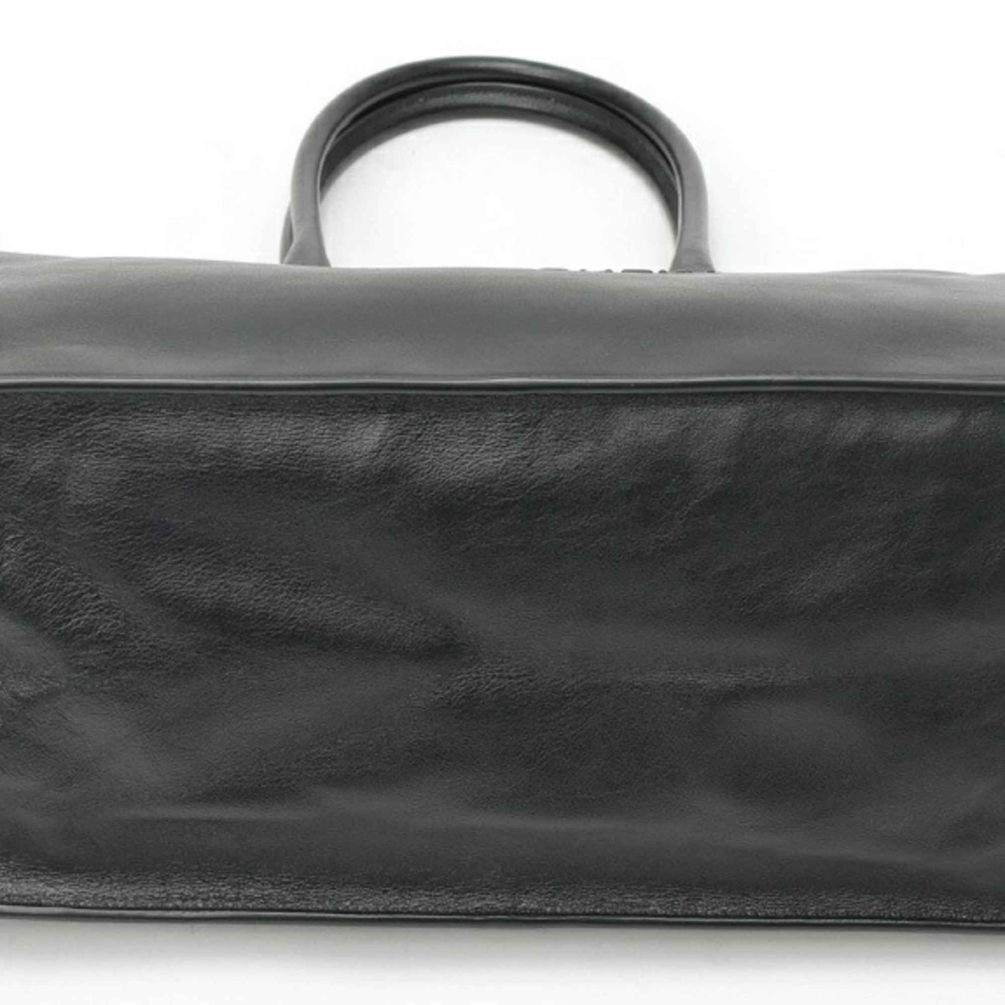Saint Laurent Black Leather Tote Bag (Pre-Owned)