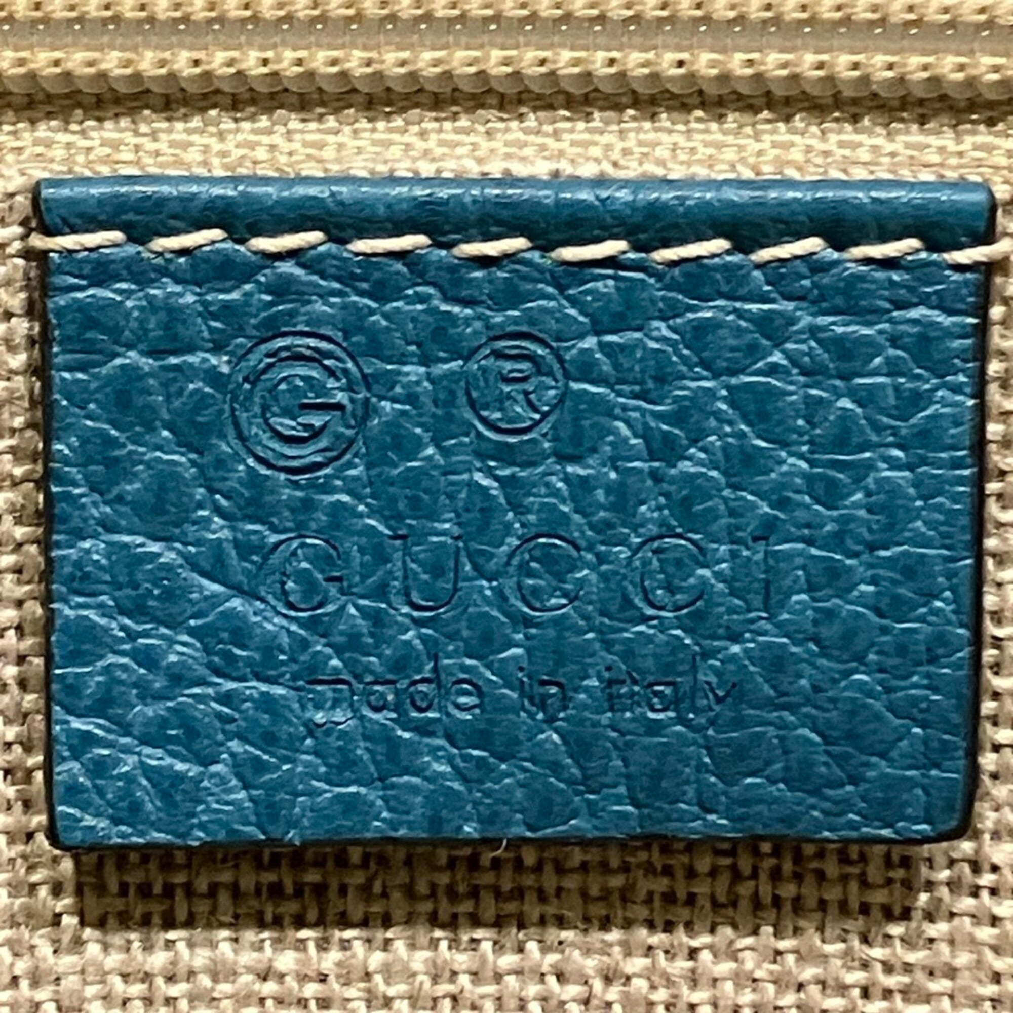 Gucci Blue Leather Handbag (Pre-Owned)