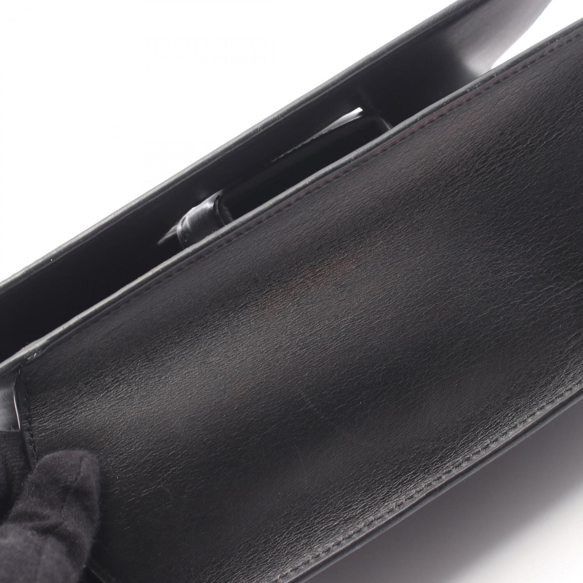 Loewe Black Leather Handbag Shoulder Bag (Pre-Owned)